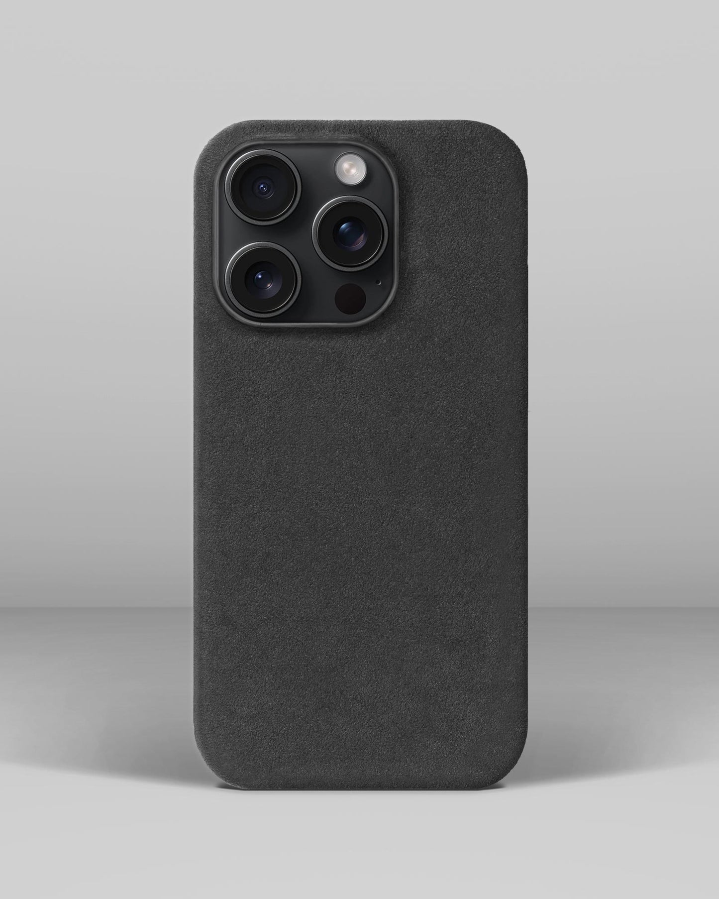 Grey Alcantara Case for iPhone 15 Pro