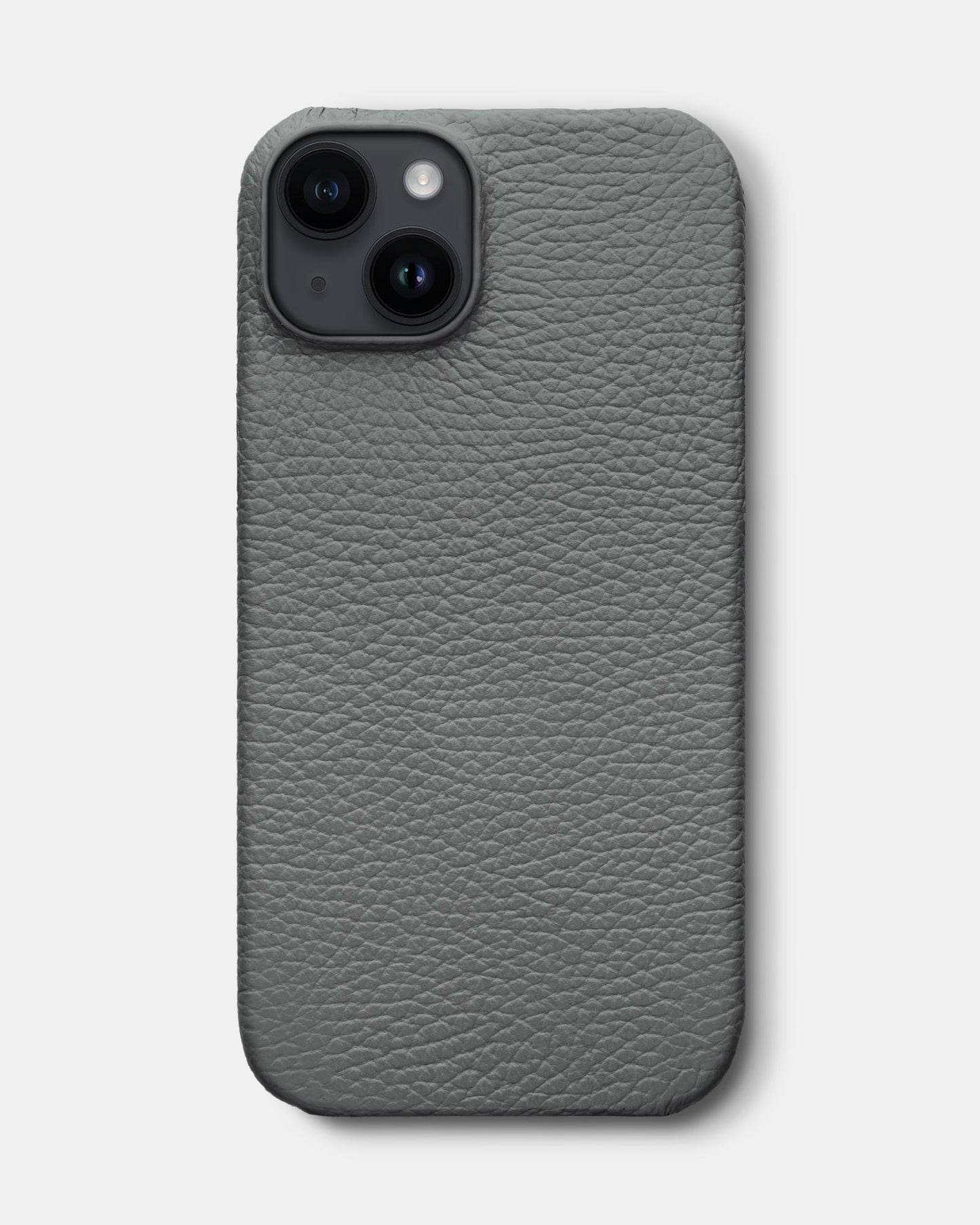 Gray Leather Case for iPhone 14 Plus