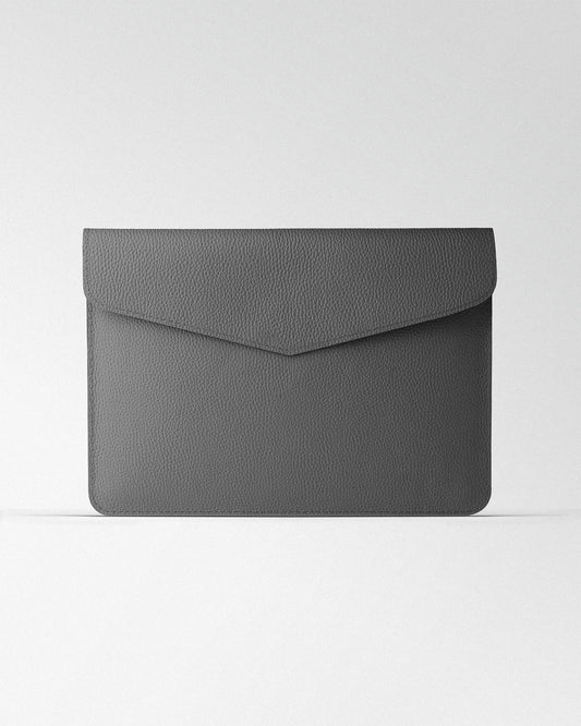 Magnetic MacBook Sleeve in Grey Floater Leather