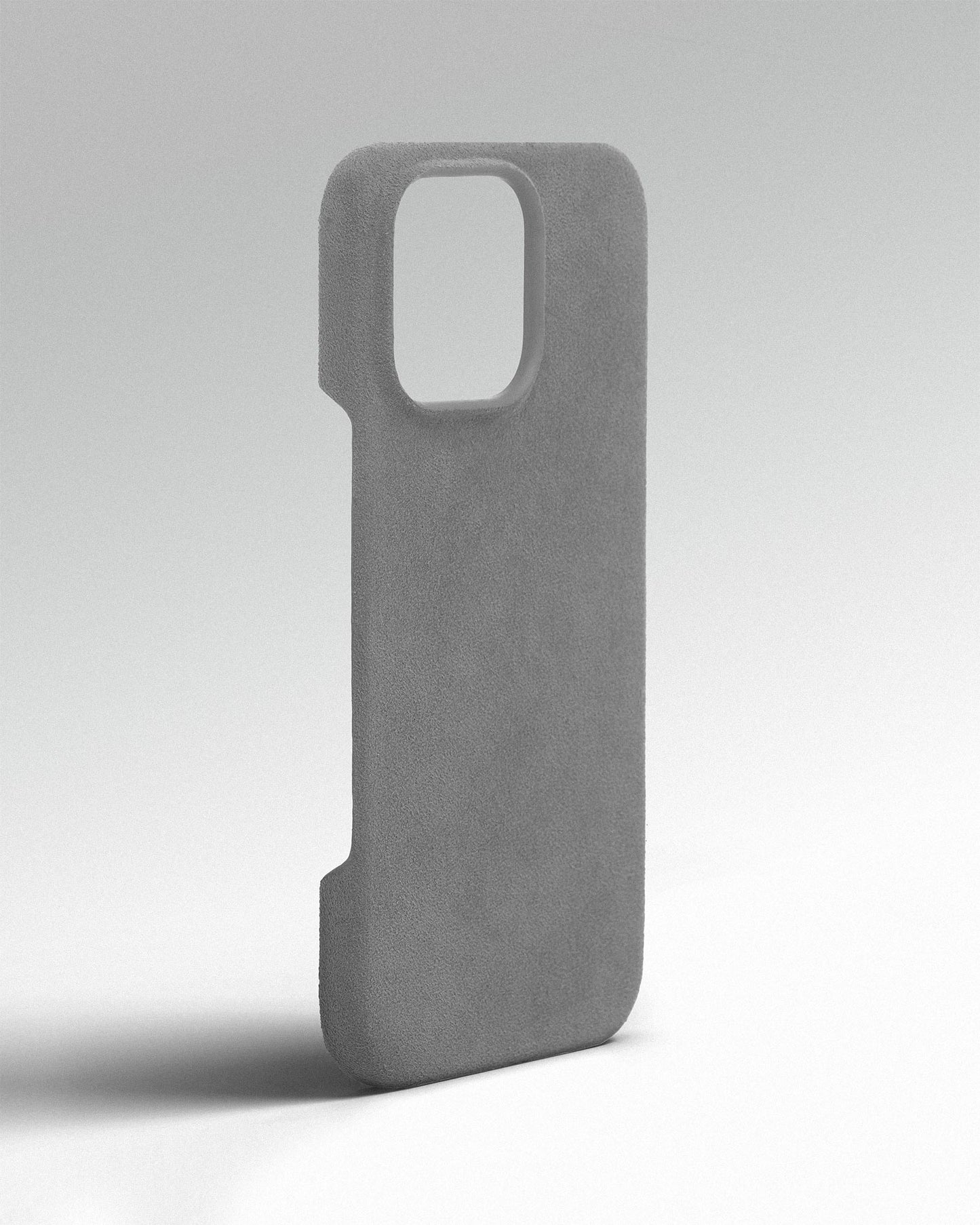 Light Grey Alcantara Case for iPhone 16 Pro Max