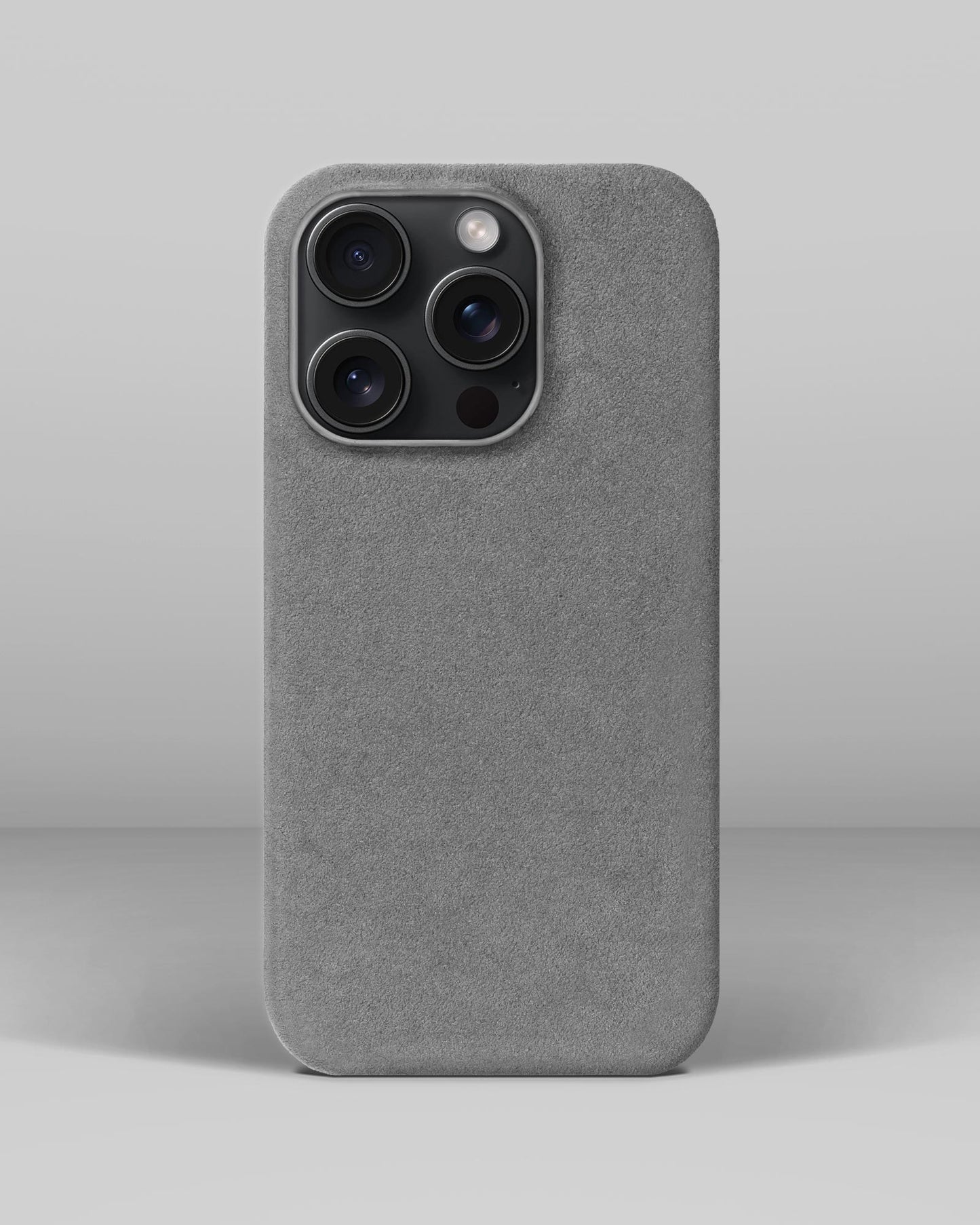 Light Grey Alcantara Case for iPhone 15 Pro