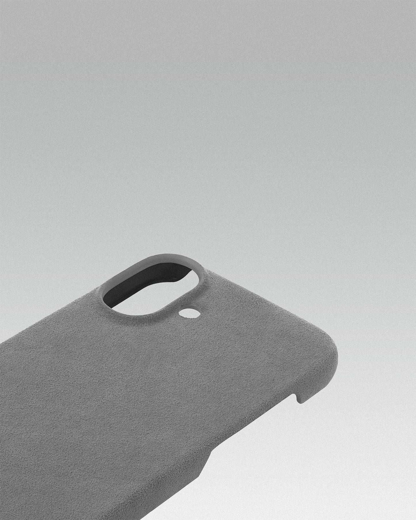 Light Grey Alcantara Case for iPhone 16