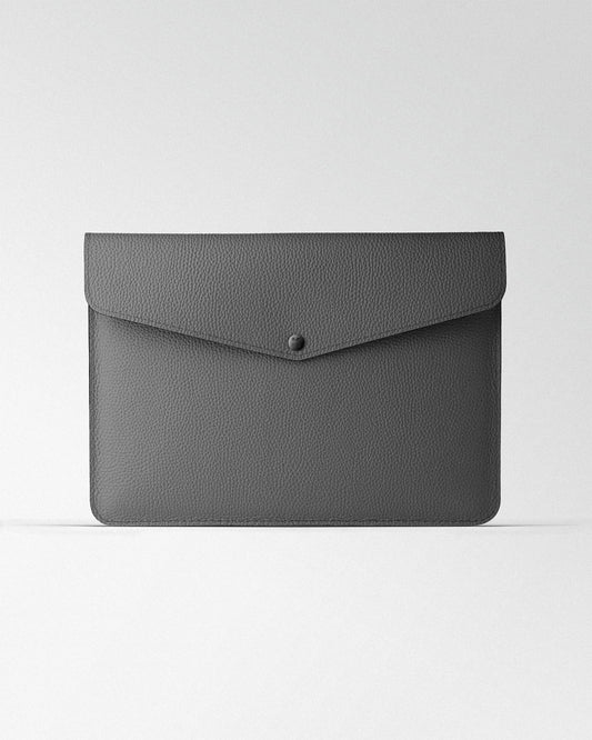 Світло-сірий чохол з алькантари для MacBook