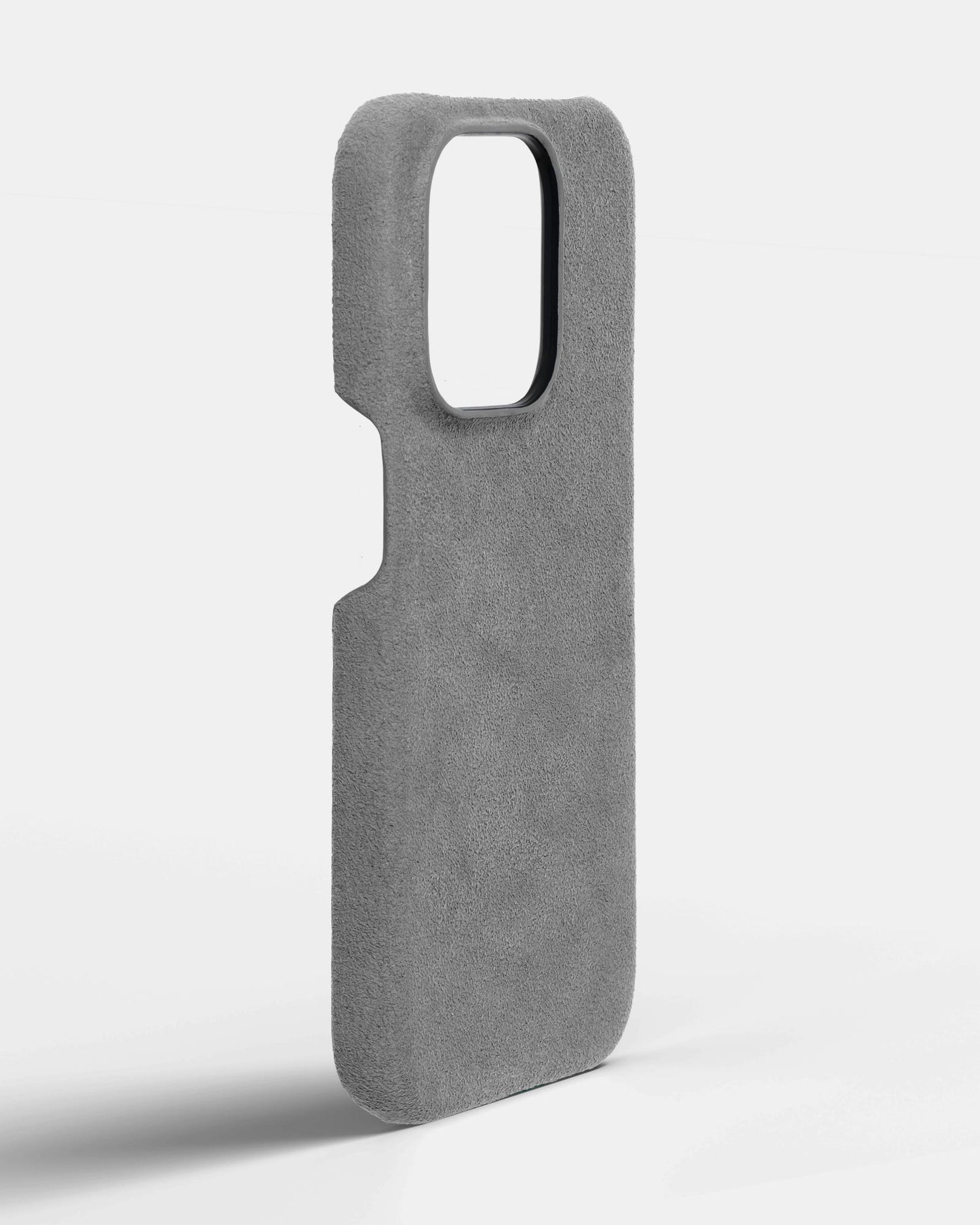 Light Grey Alcantara Case for iPhone 15 Pro Max