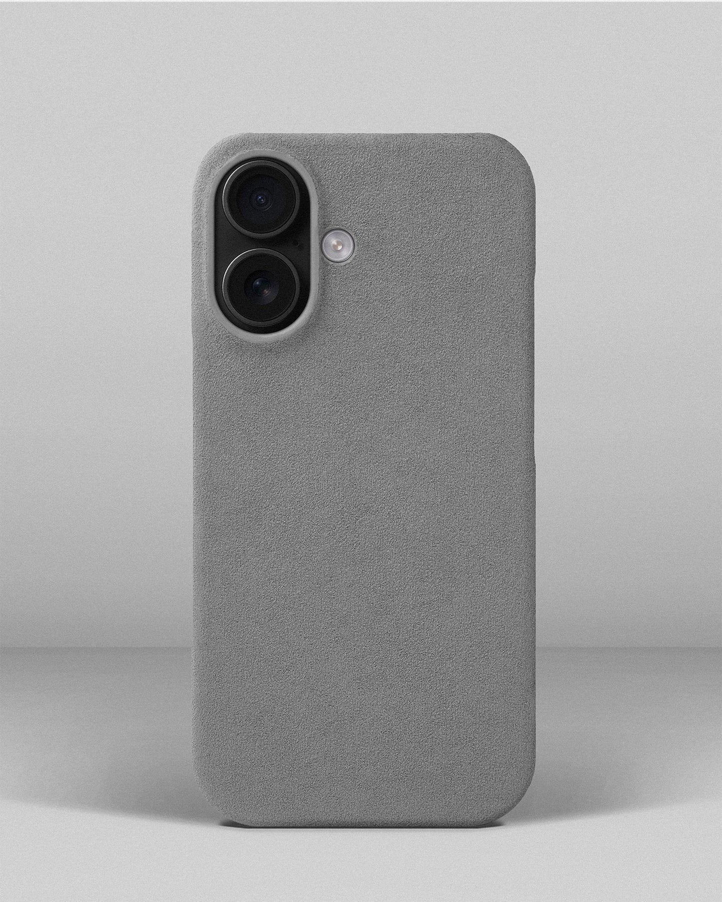 Light Grey Alcantara Case for iPhone 16