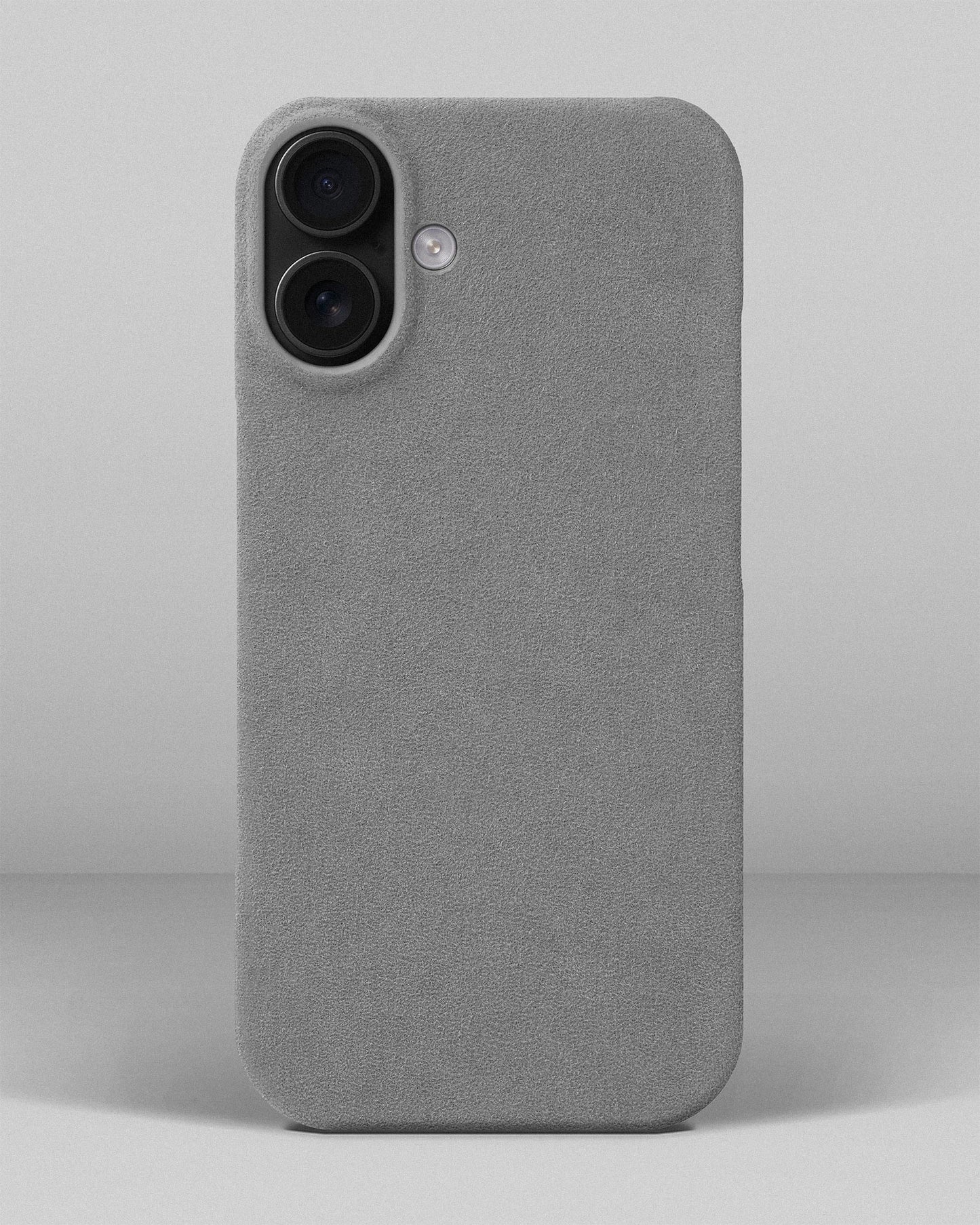 Light Grey Alcantara Case for iPhone 16 Plus