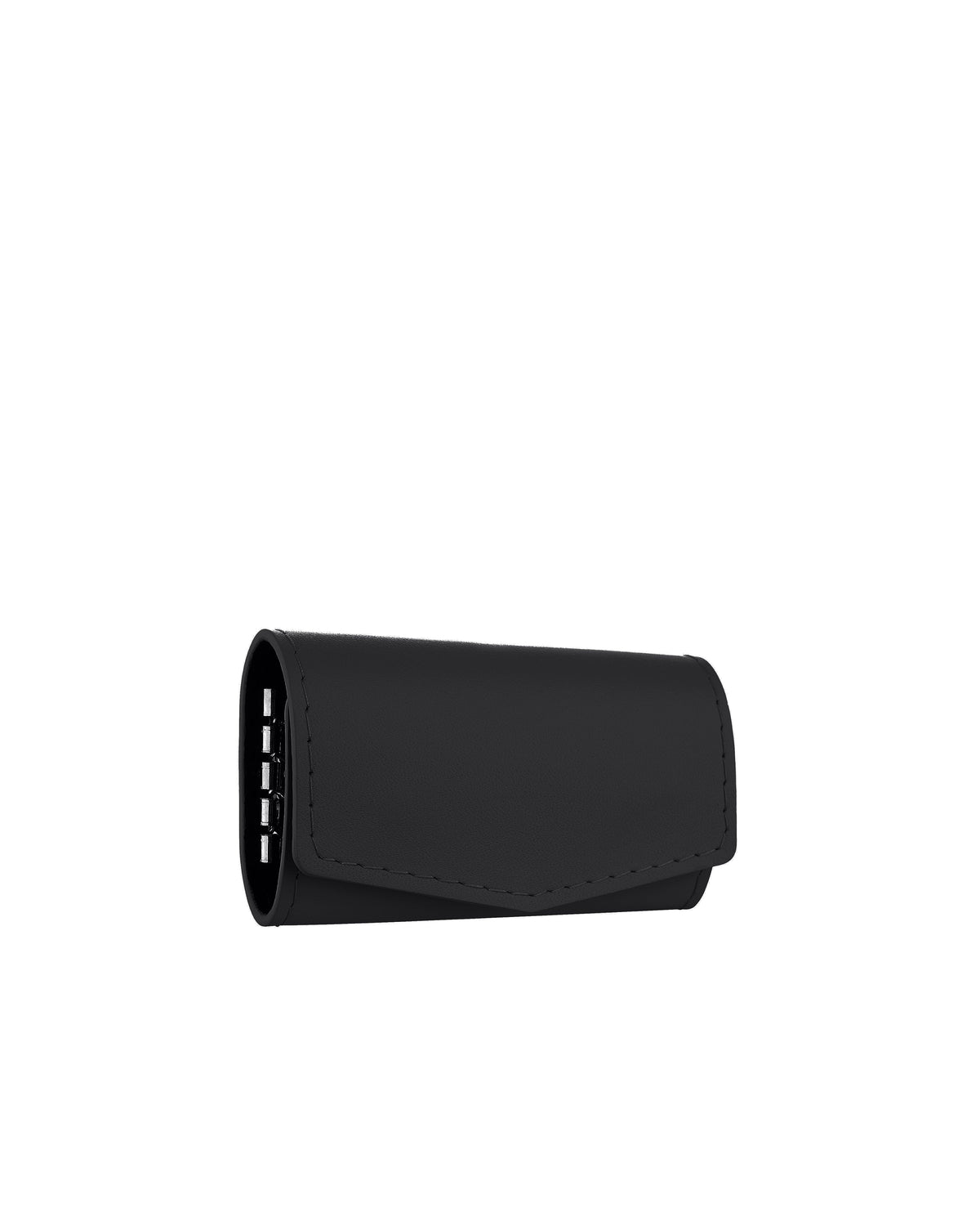 Black Smooth Calf Leather Key Holder