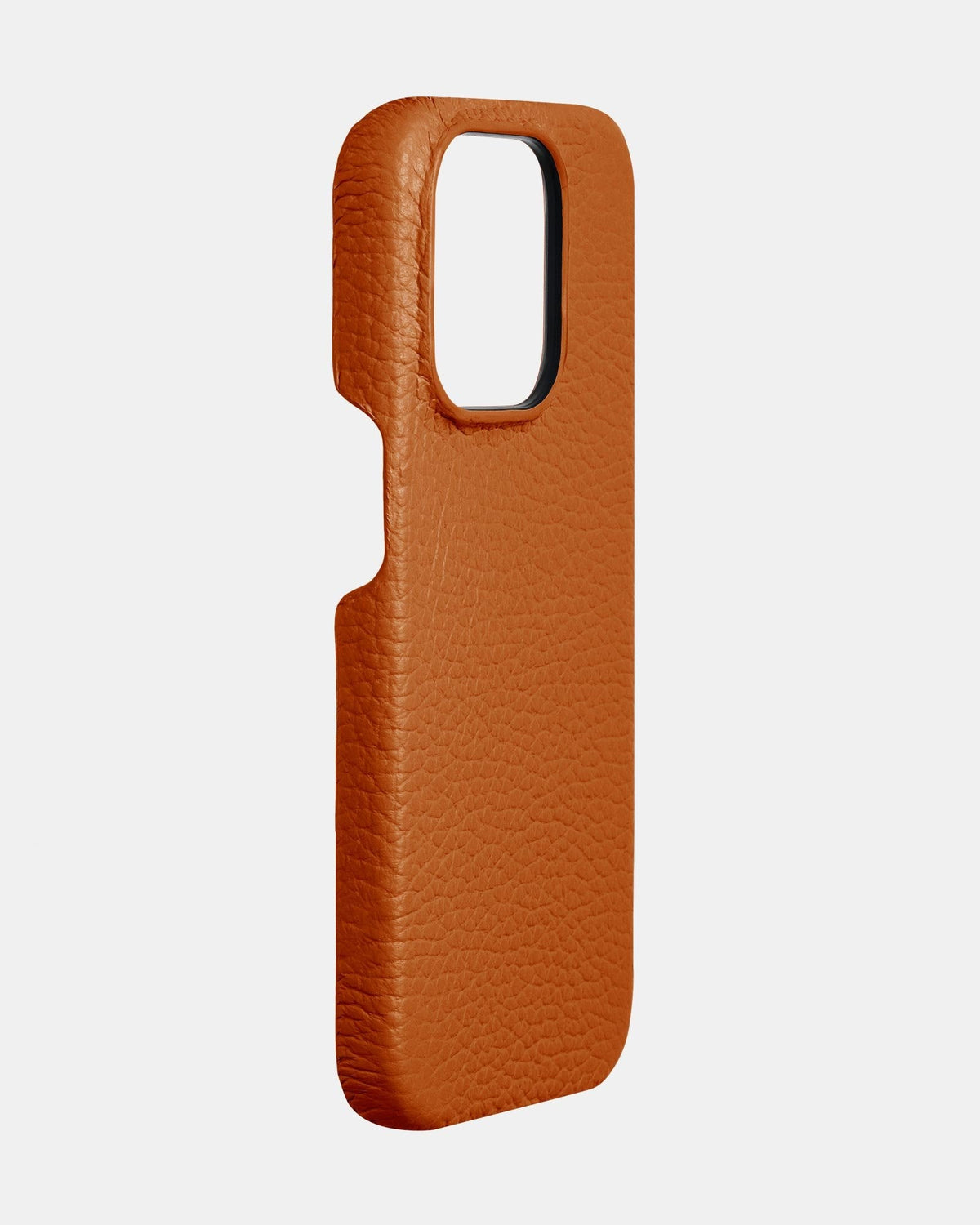 Orange Leather Case for iPhone 16 Pro Max