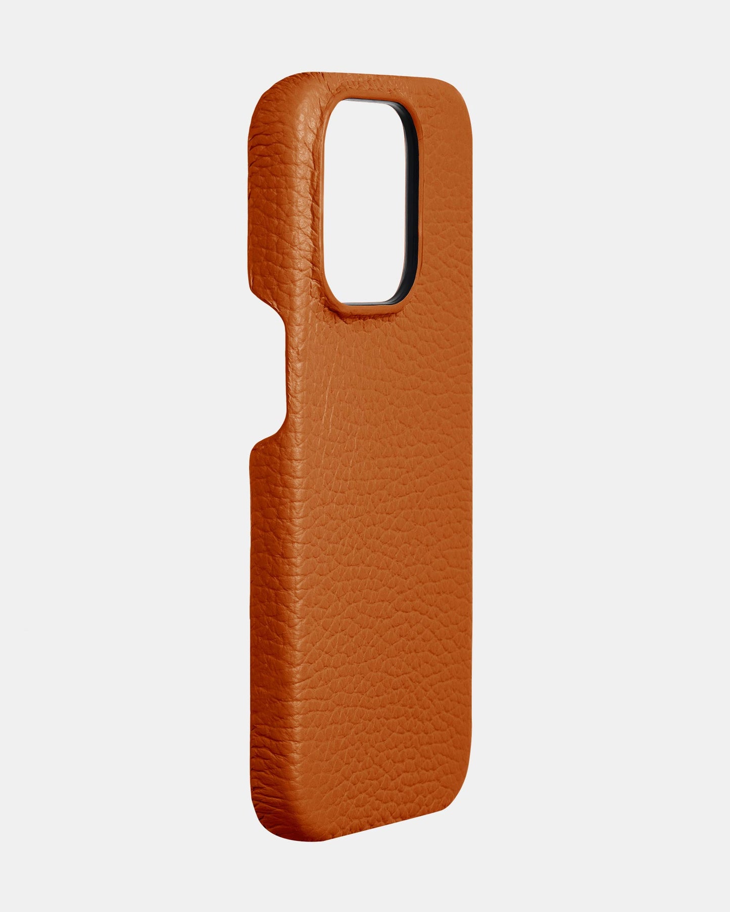 Orange Leather Case for iPhone 14 Pro