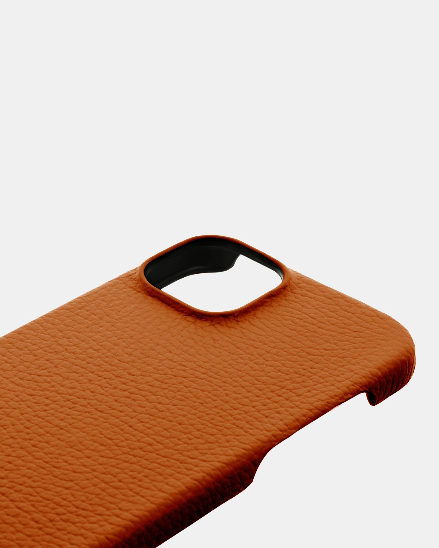 Orange Leather Case for iPhone 13