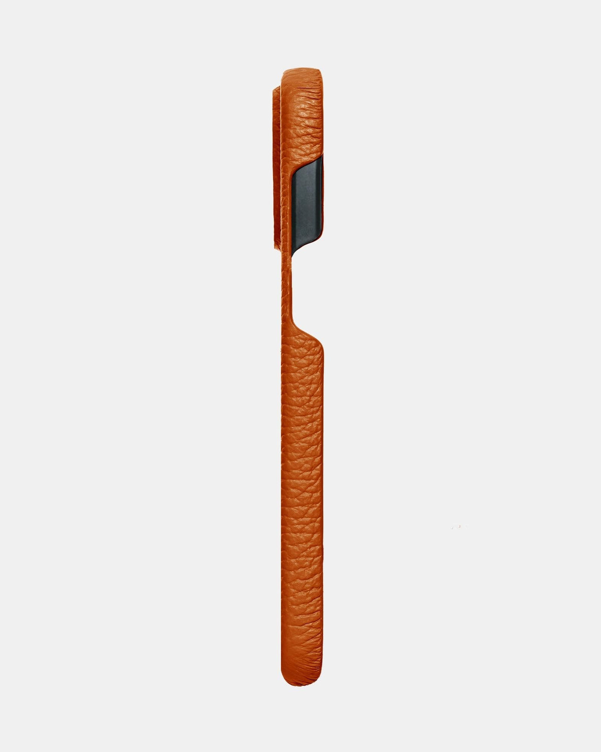 Orange Leather Case for iPhone 16 Pro