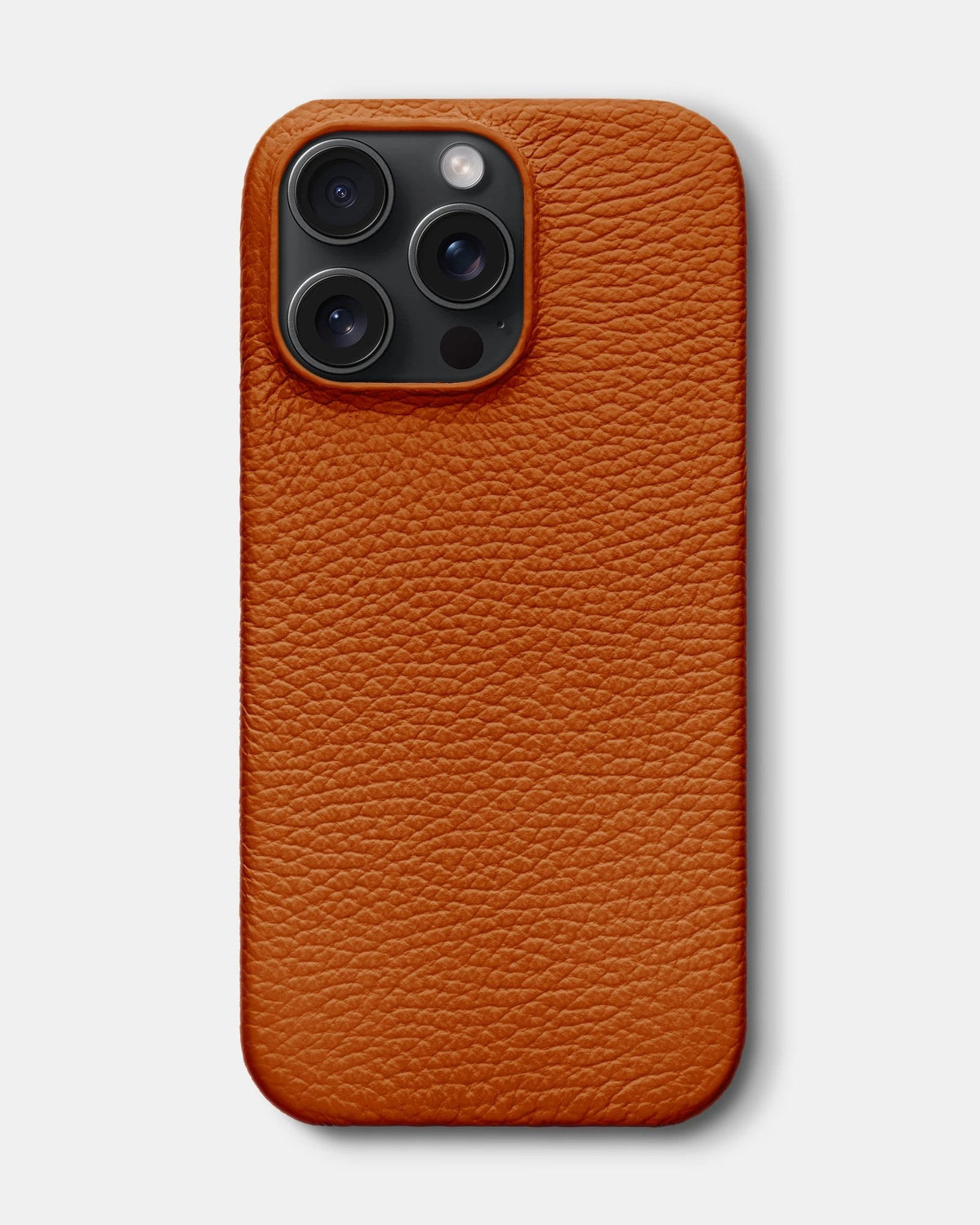 Orange Leather Case for iPhone 16 Pro Max