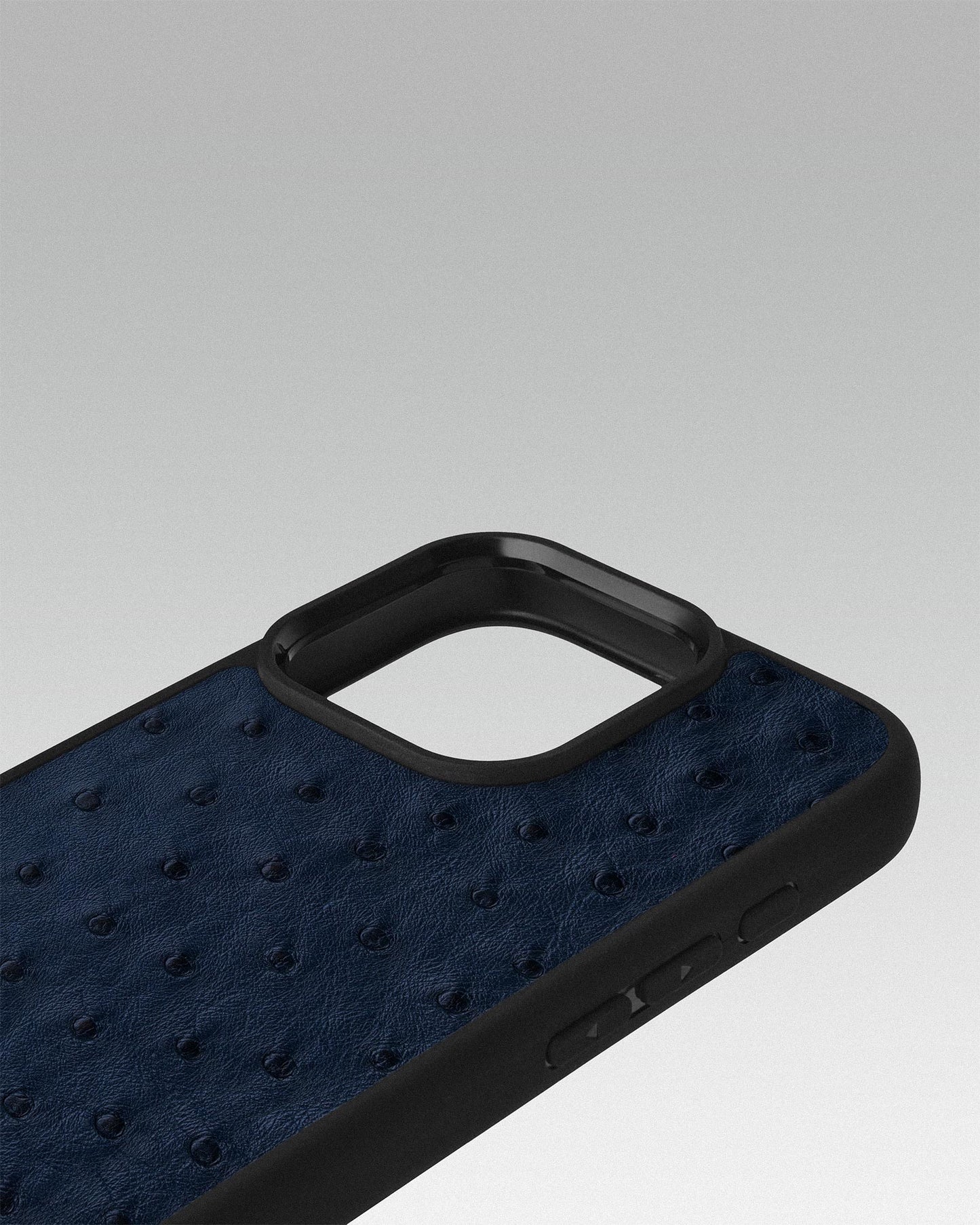 Dark blue Ostrich Sport Case for iPhone 16 Pro Max