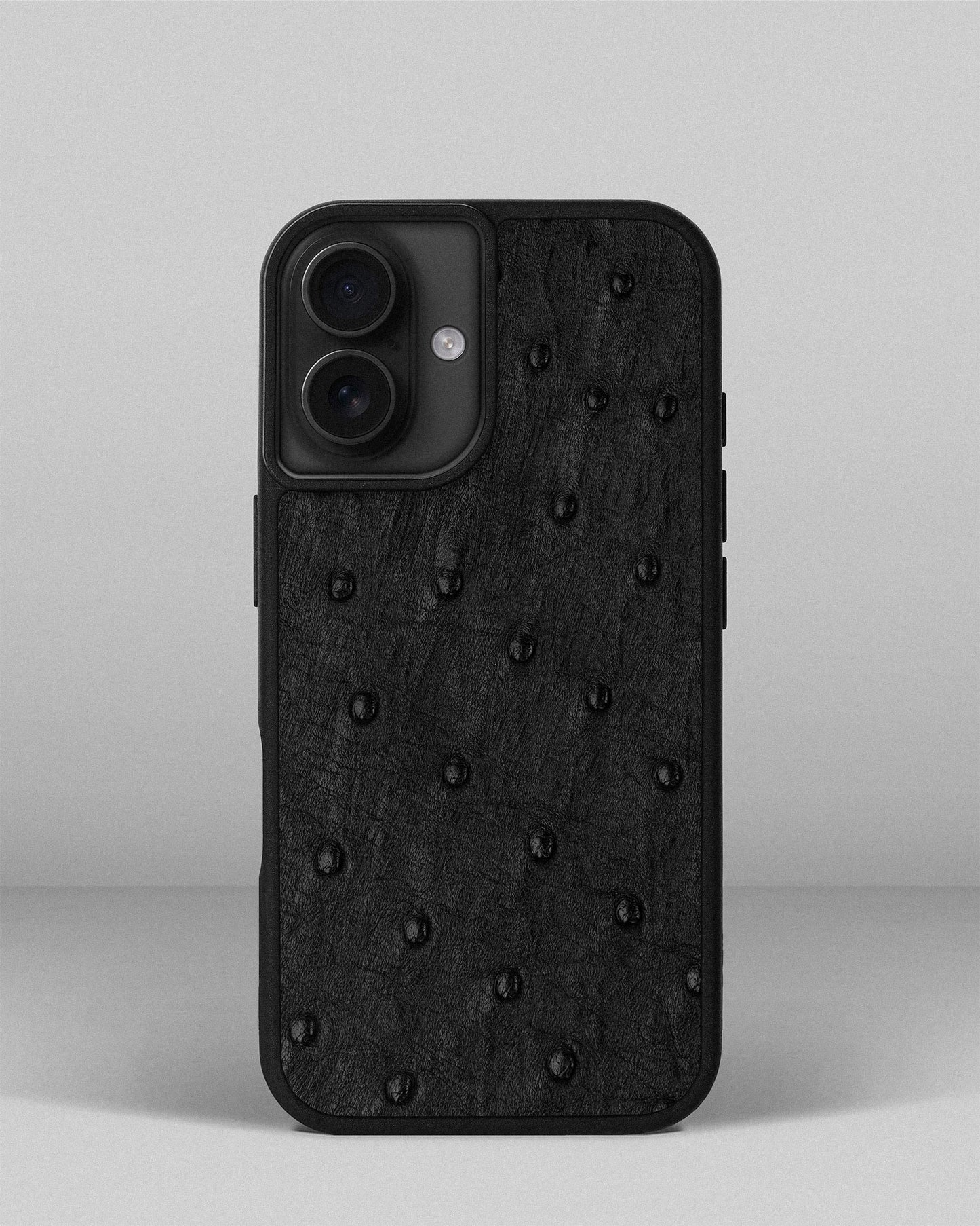 Black Ostrich Sport Case for iPhone 16