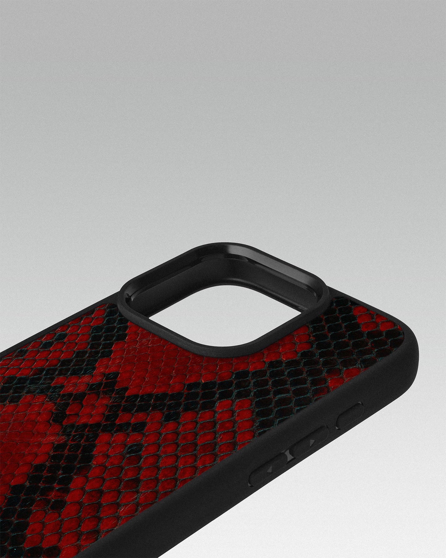 Red Python Skin Sport Case for iPhone 16 Pro Max