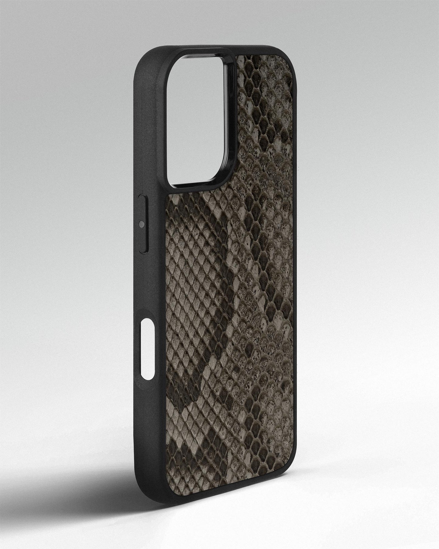 Grey Python Skin Sport Case for iPhone 16