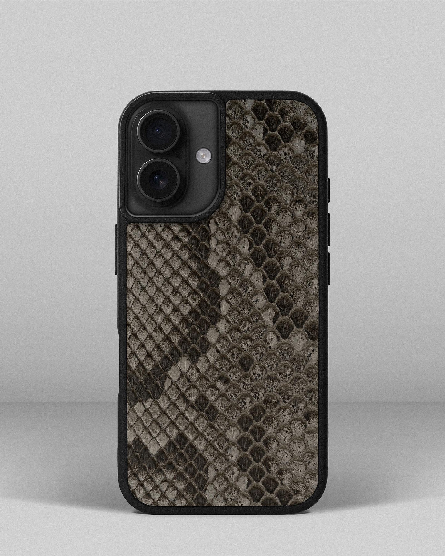 Grey Python Skin Sport Case for iPhone 16