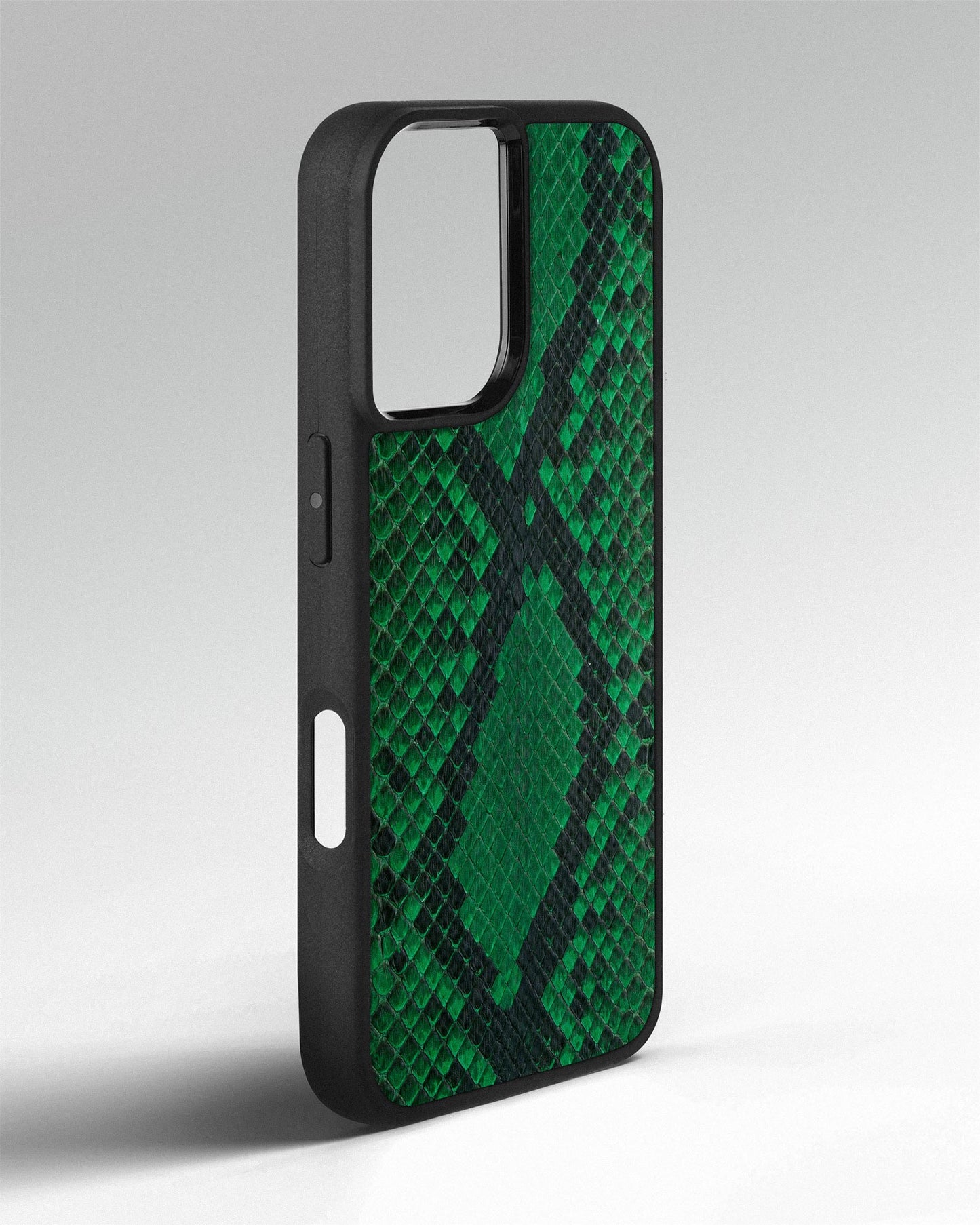 Green Python Skin Sport Case for iPhone 16