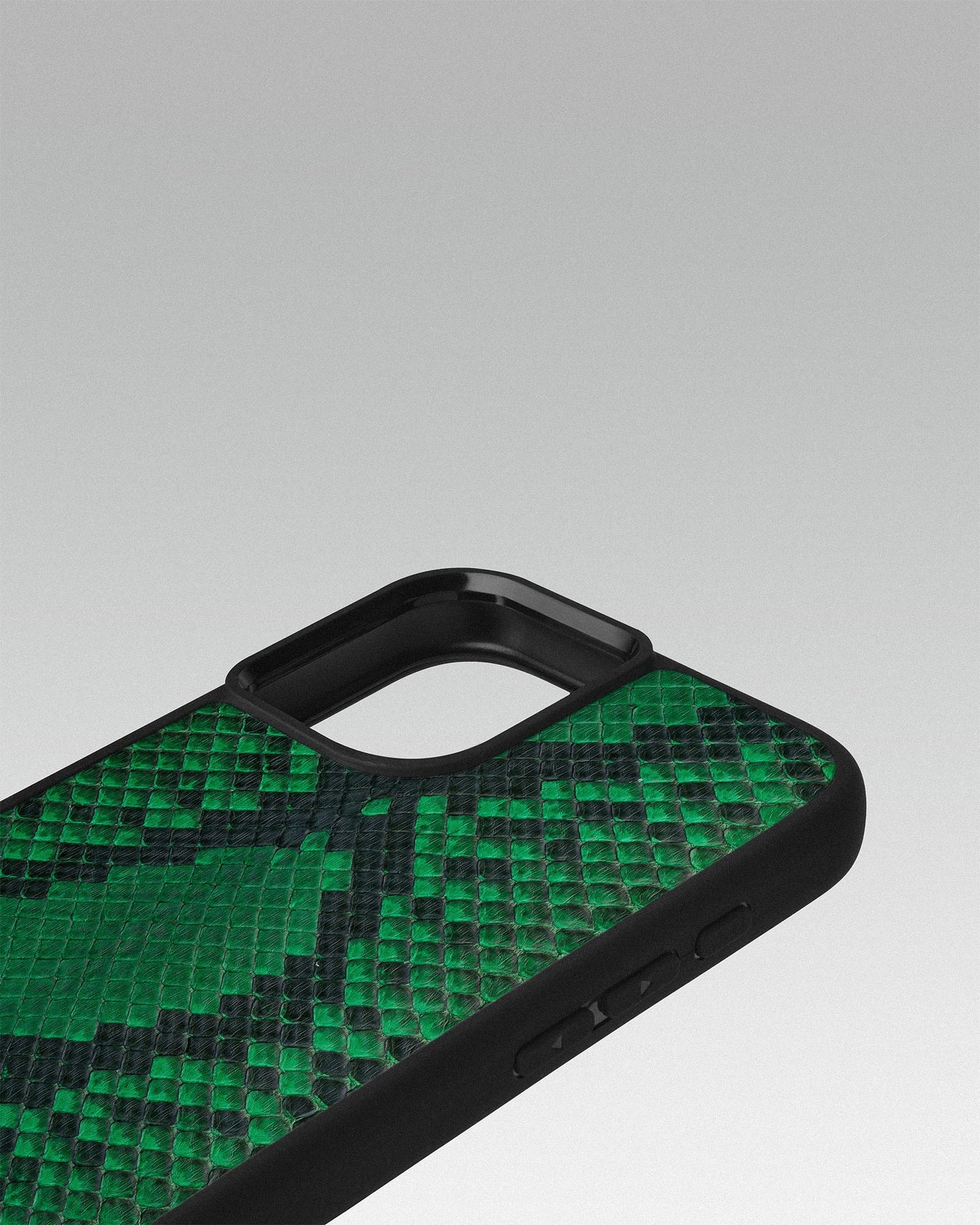 Green Python Skin Sport Case for iPhone 16