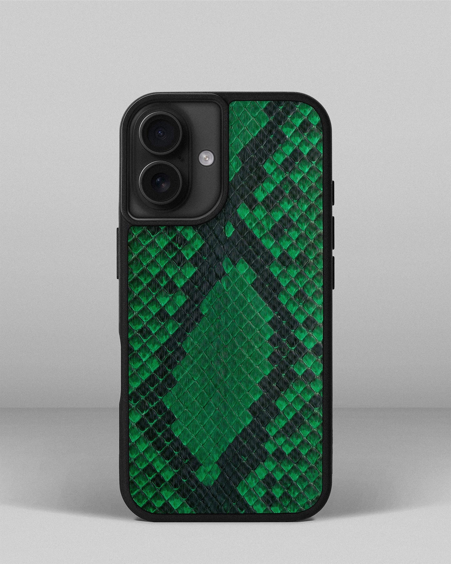 Green Python Skin Sport Case for iPhone 16