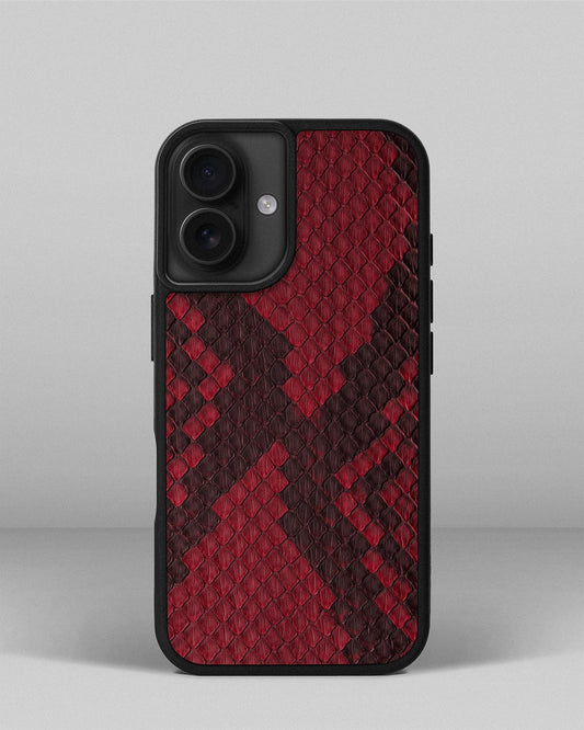 Спортивний чохол Dusty Red Python Skin для iPhone 16