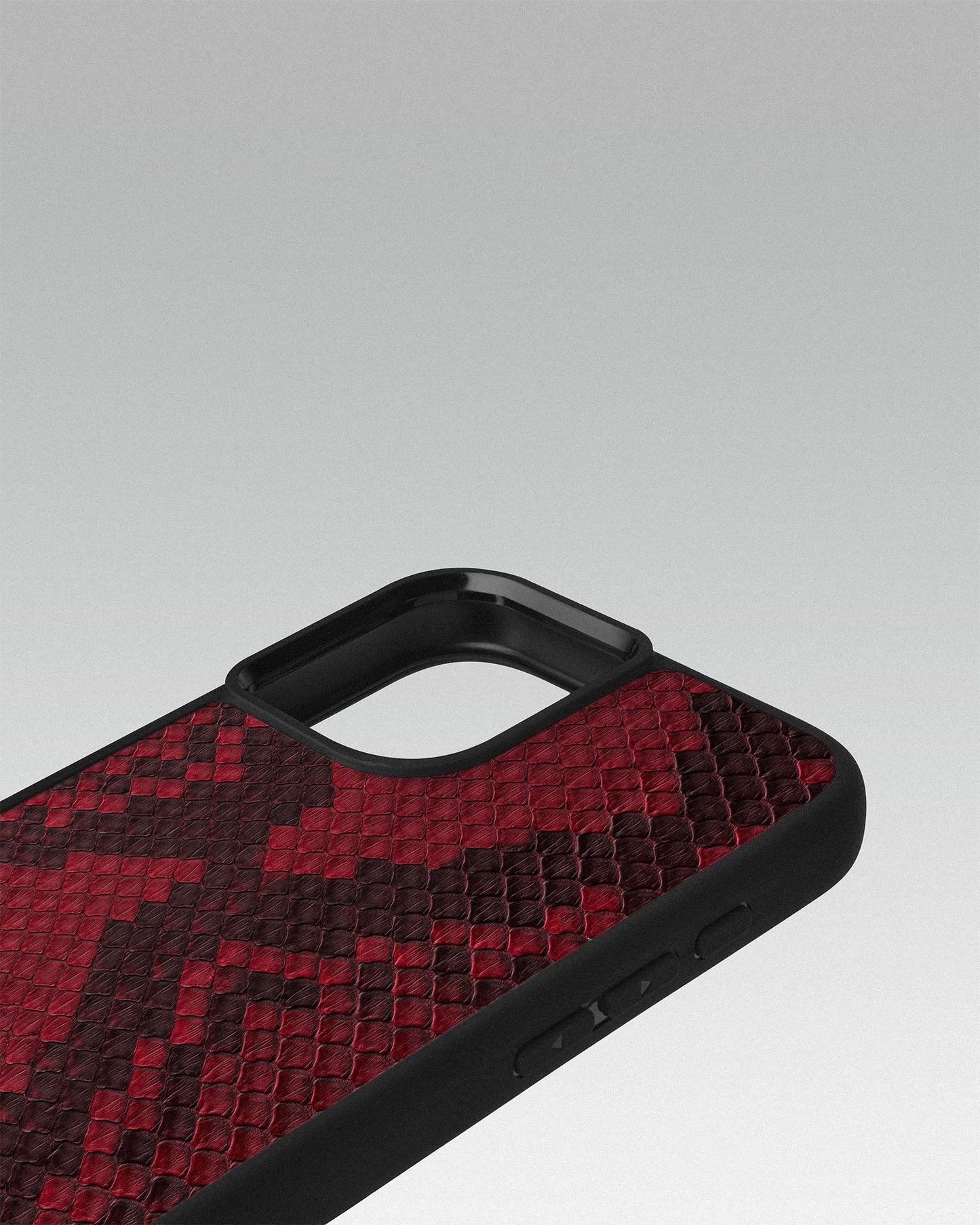 Dusty Red Python Skin Sport Case for iPhone 16 Plus