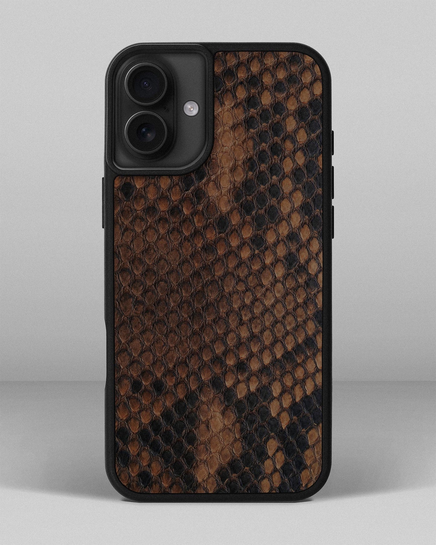 Tobacco Python Skin Sport Case for iPhone 16 Plus