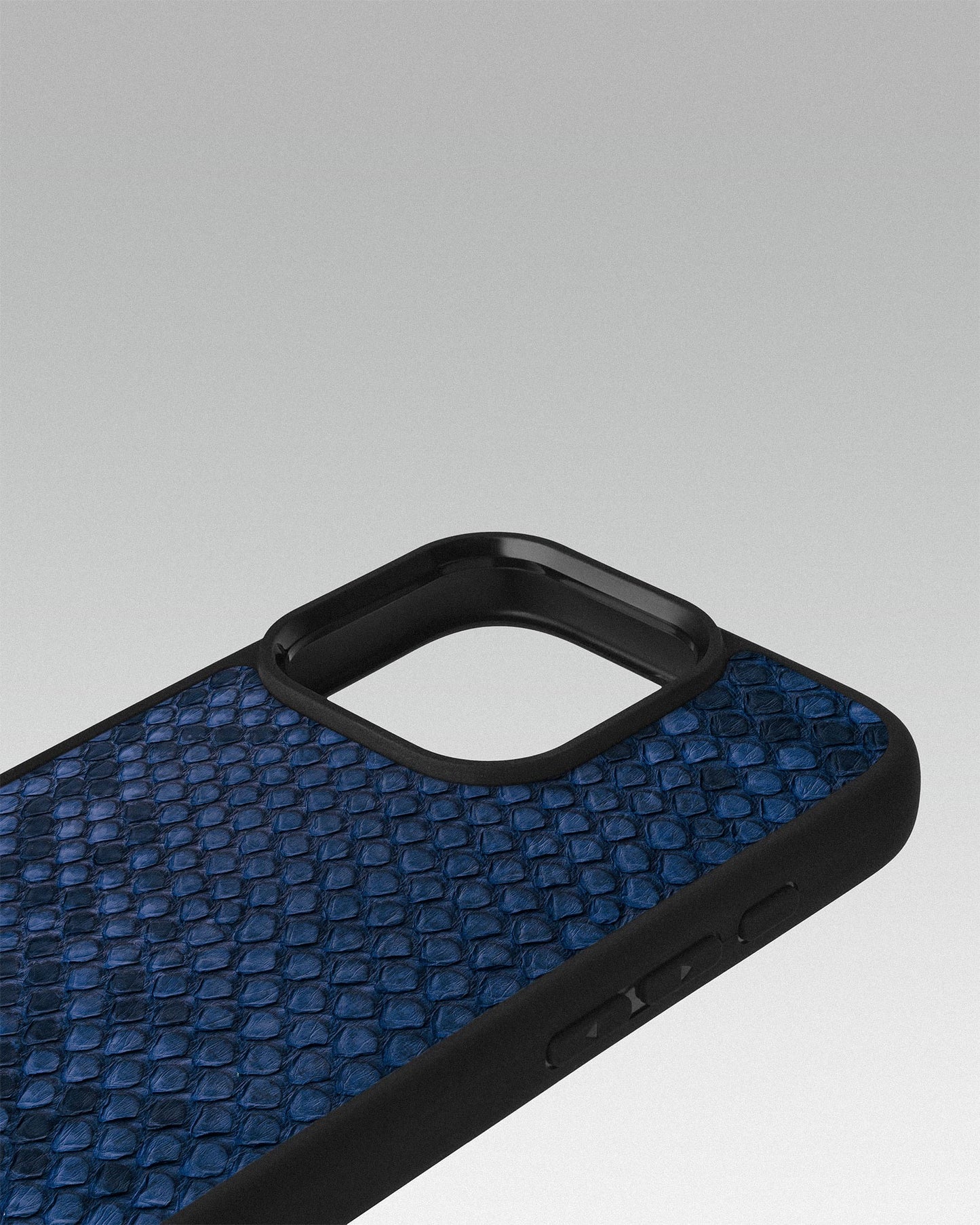 Steel Blue Python Skin Sport Case for iPhone 16 Pro Max