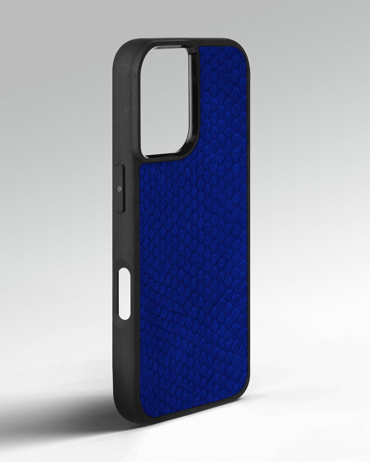 Blue Python Skin Sport Case for iPhone 16