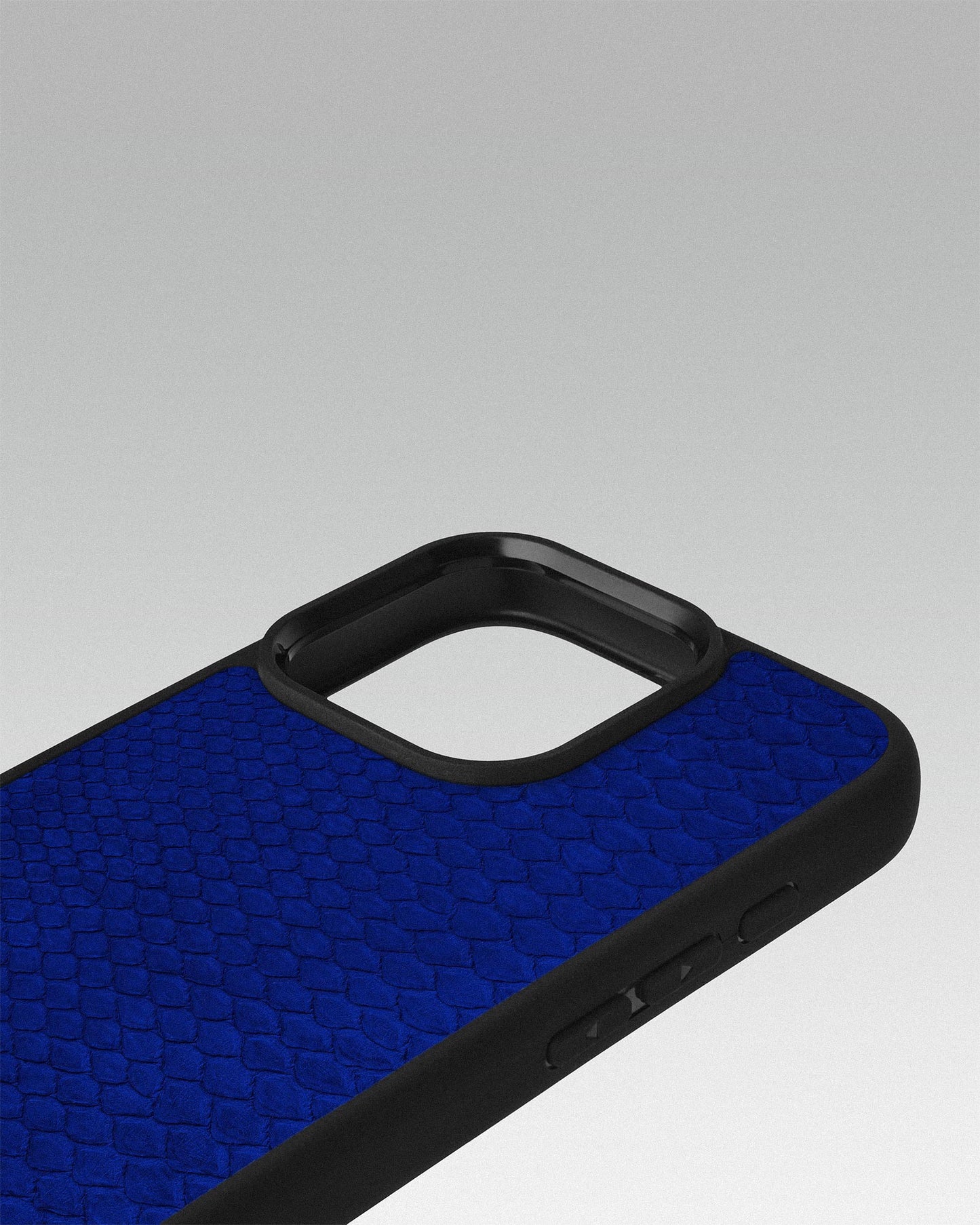 Blue Python Skin Sport Case for iPhone 16 Pro Max