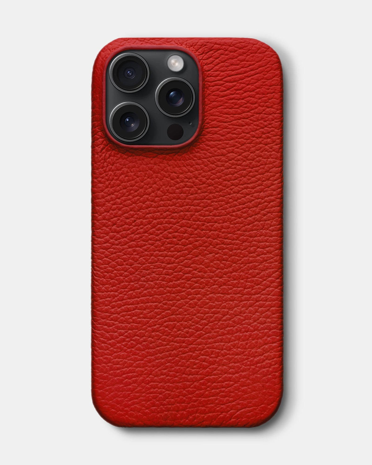 Red Leather Case for iPhone 16 Pro Max