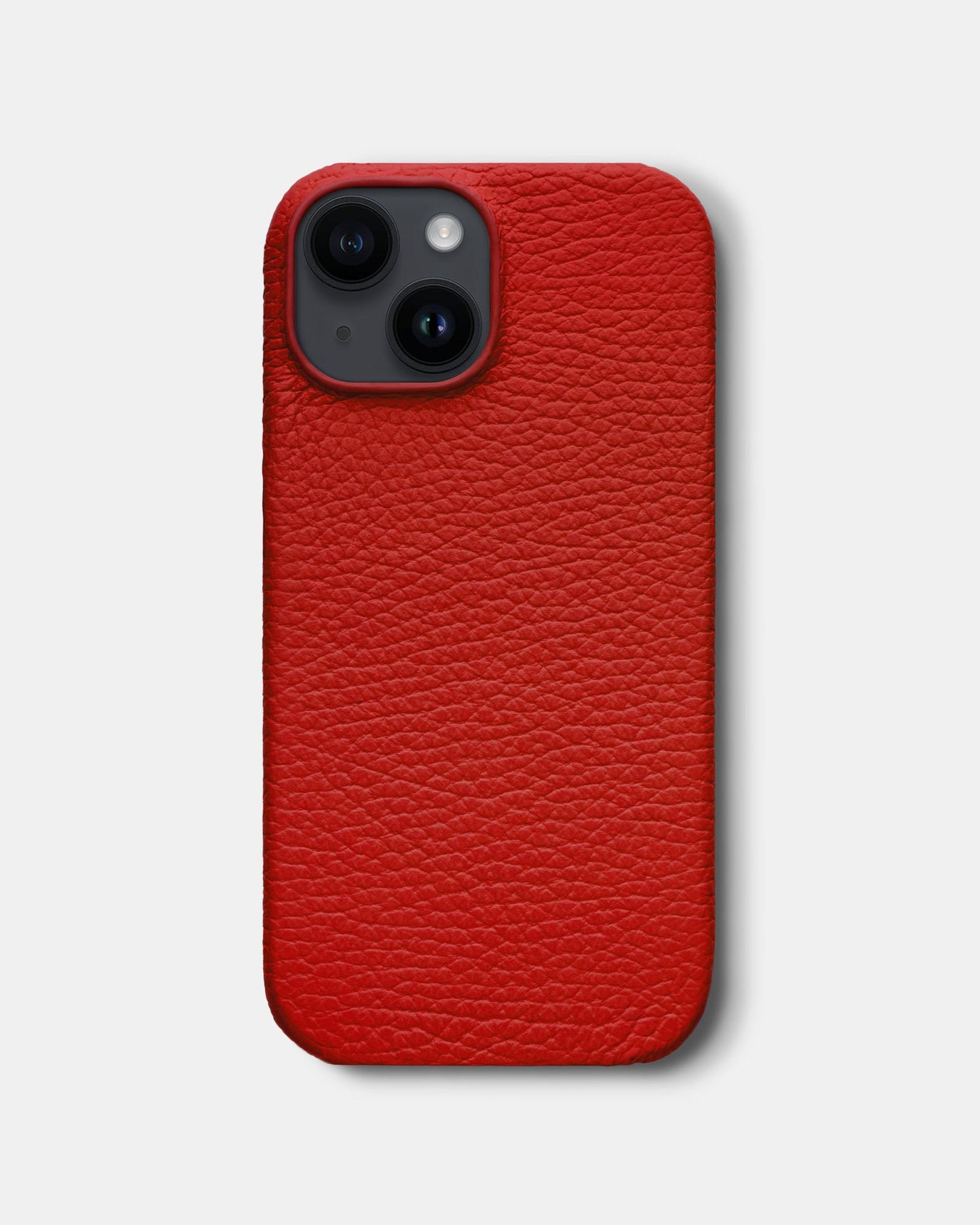 Red Leather Case for iPhone 14