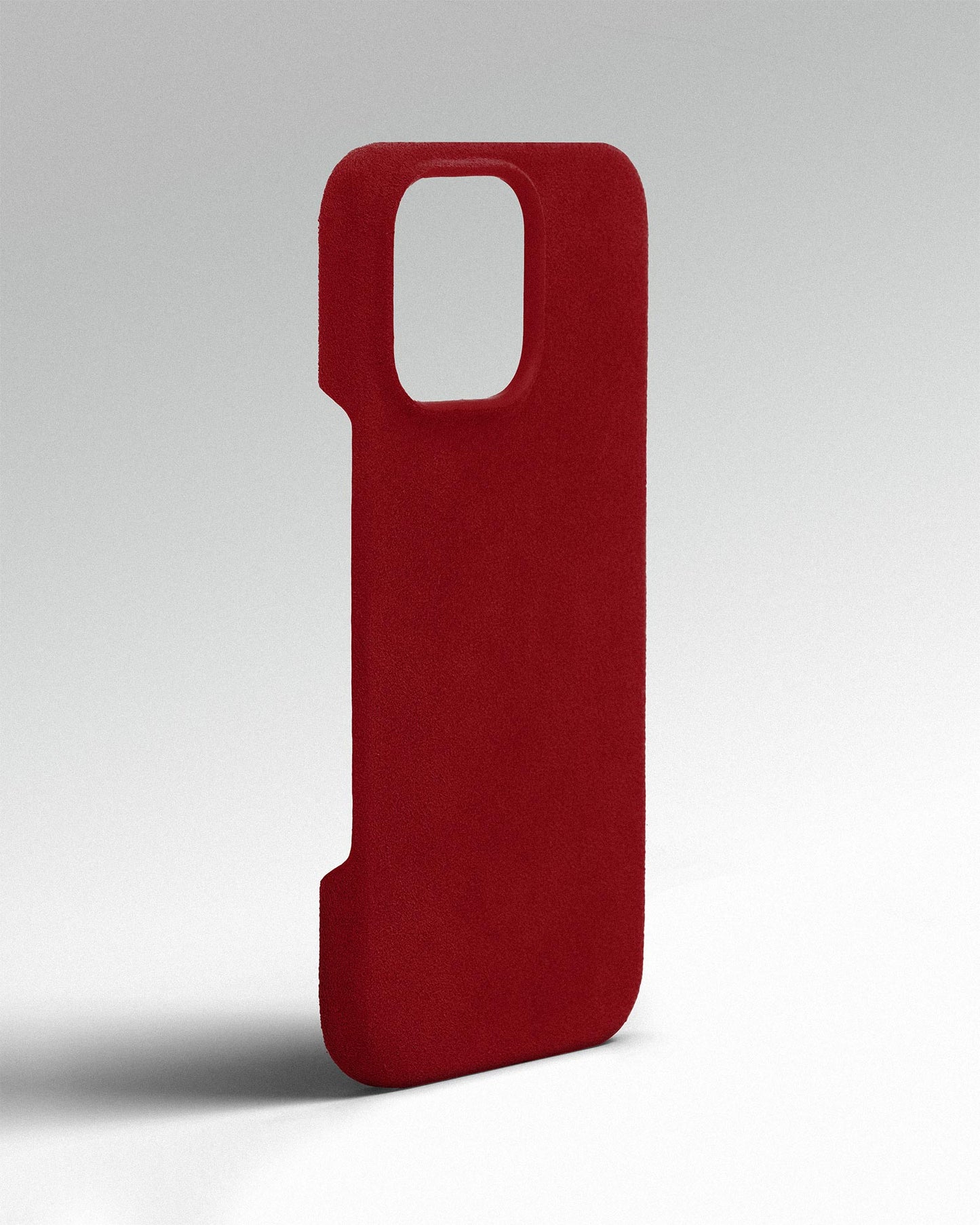 Red Alcantara Case for iPhone 16 Pro Max