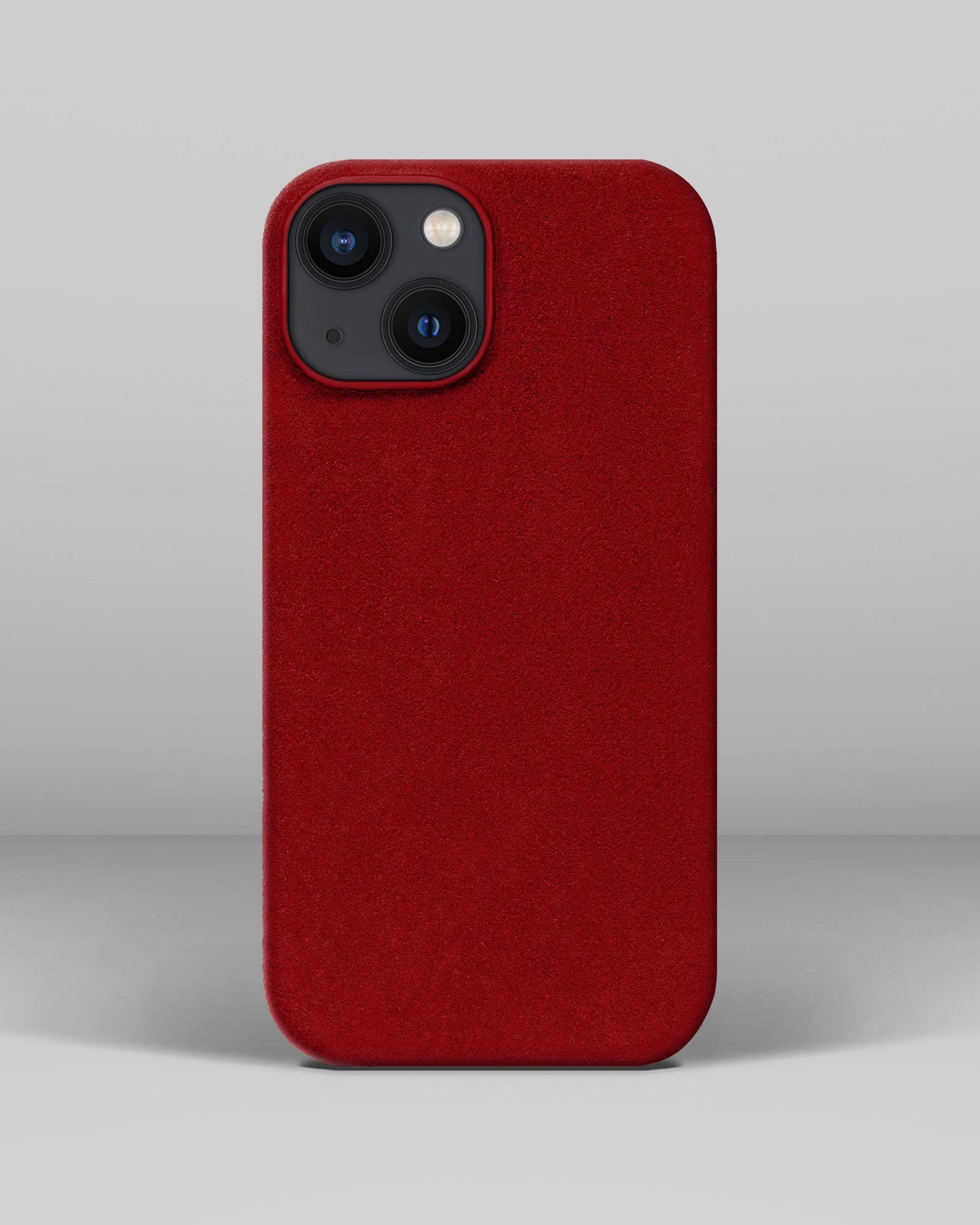 Red Alcantara Case for iPhone 13