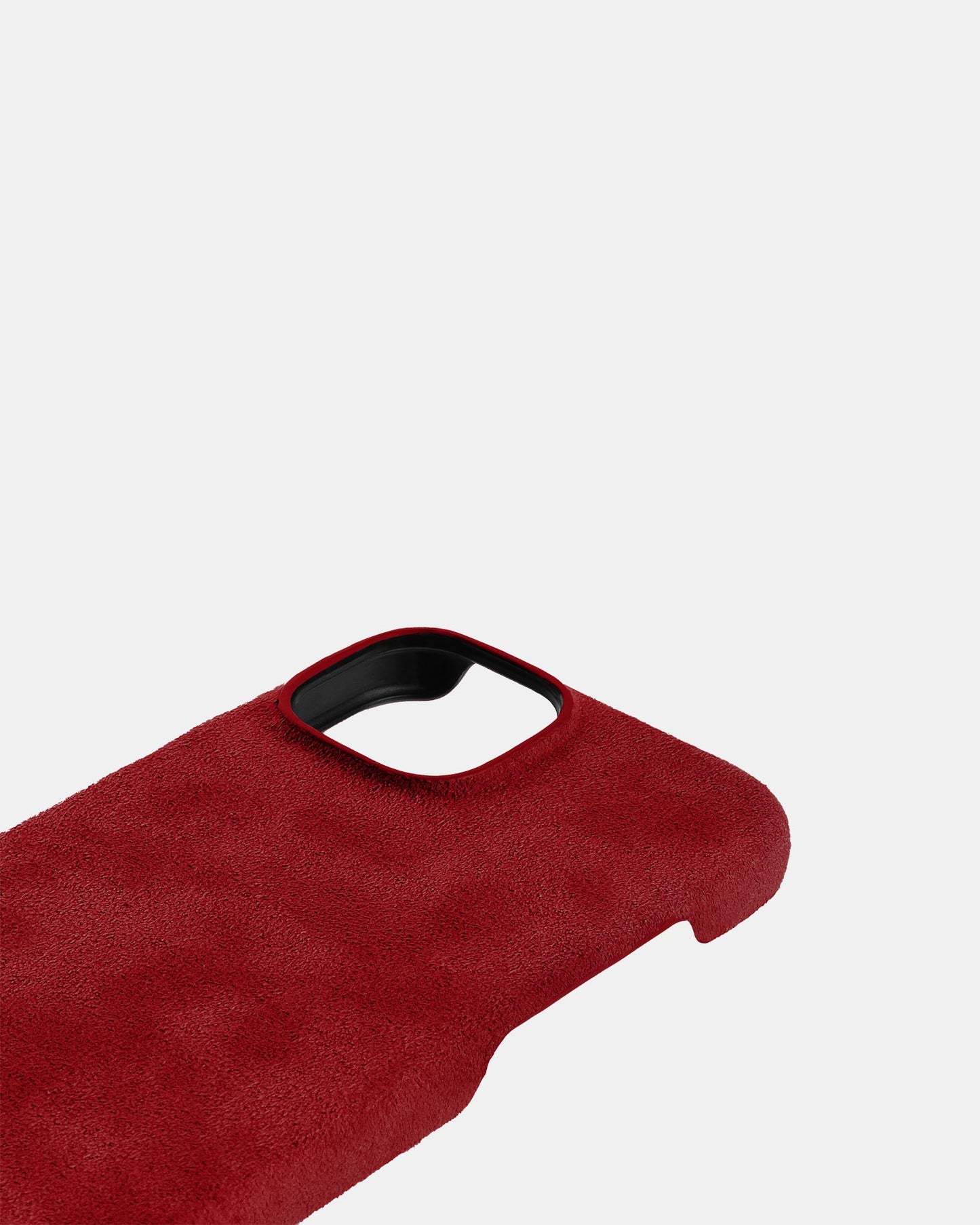 Red Alcantara Case for iPhone 13