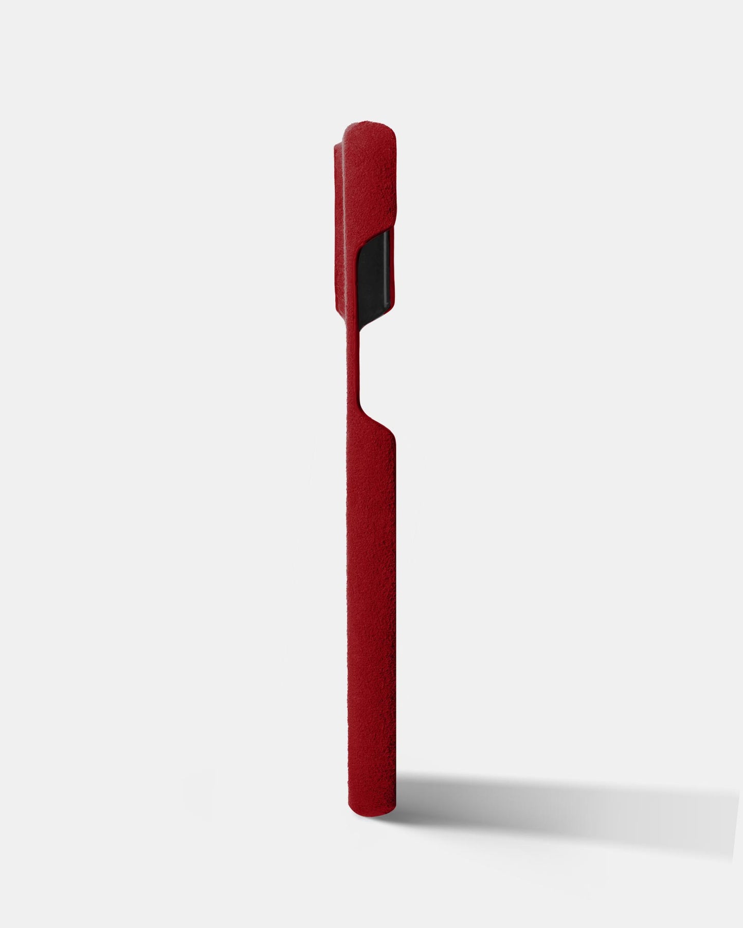 Red Alcantara Case for iPhone 15 Pro