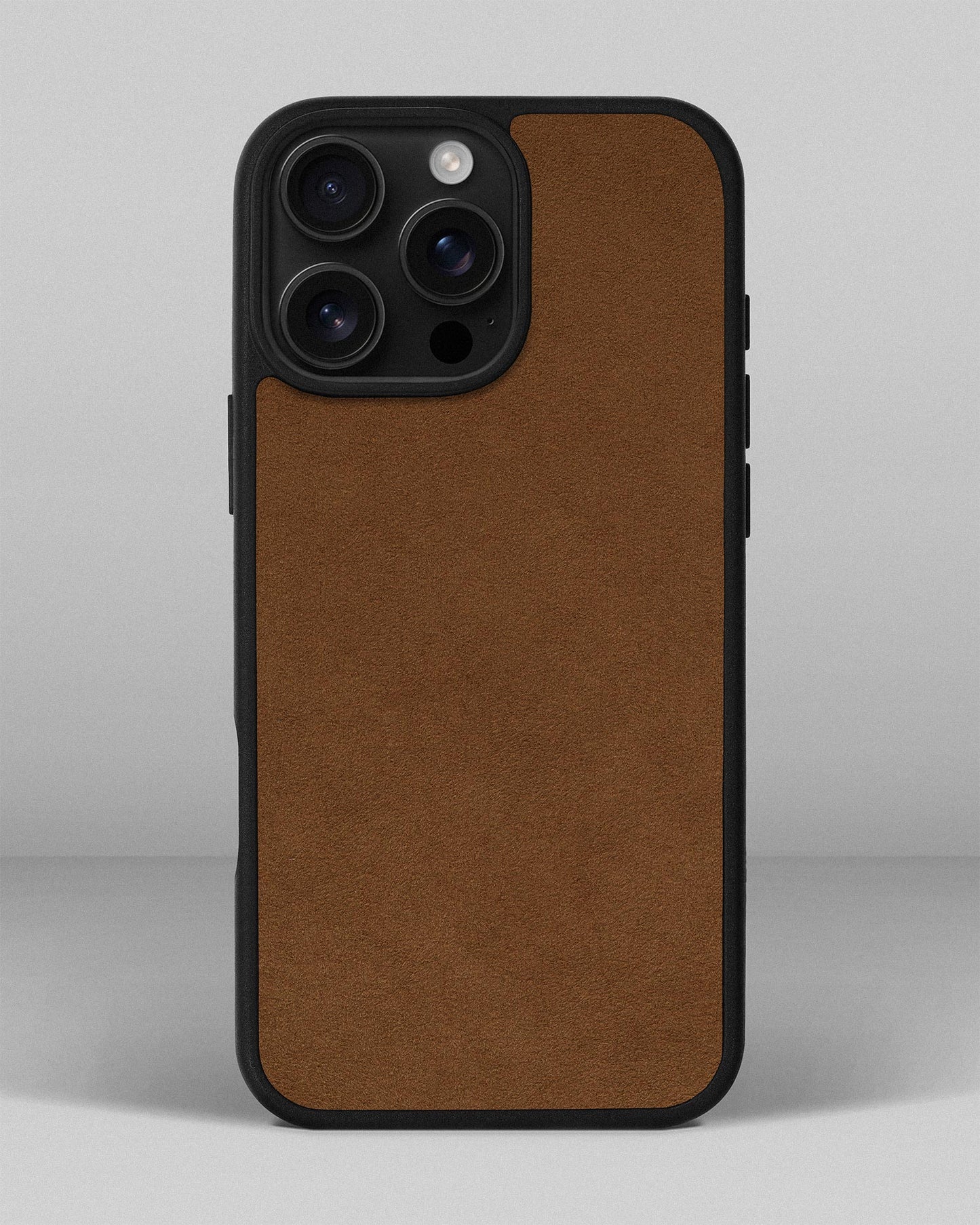 Brown Alcantara Sport Case for iPhone 16 Pro Max