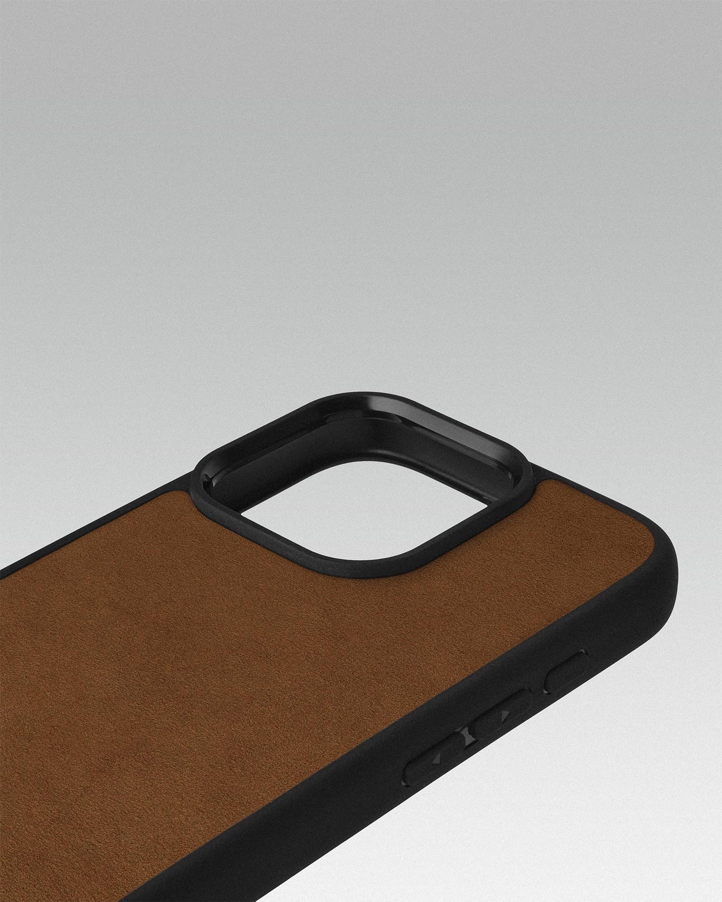 Brown Alcantara Sport Case for iPhone 16 Pro Max