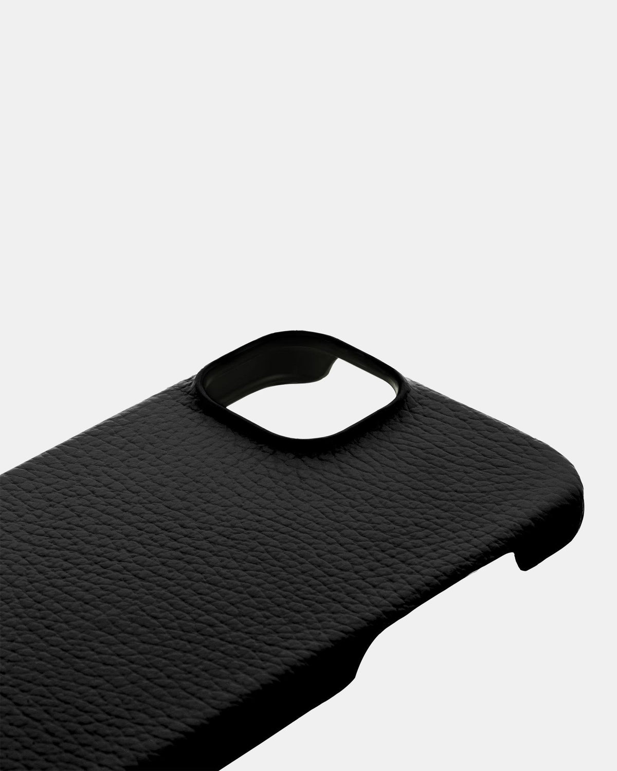 Black Leather Case for iPhone 16 Plus