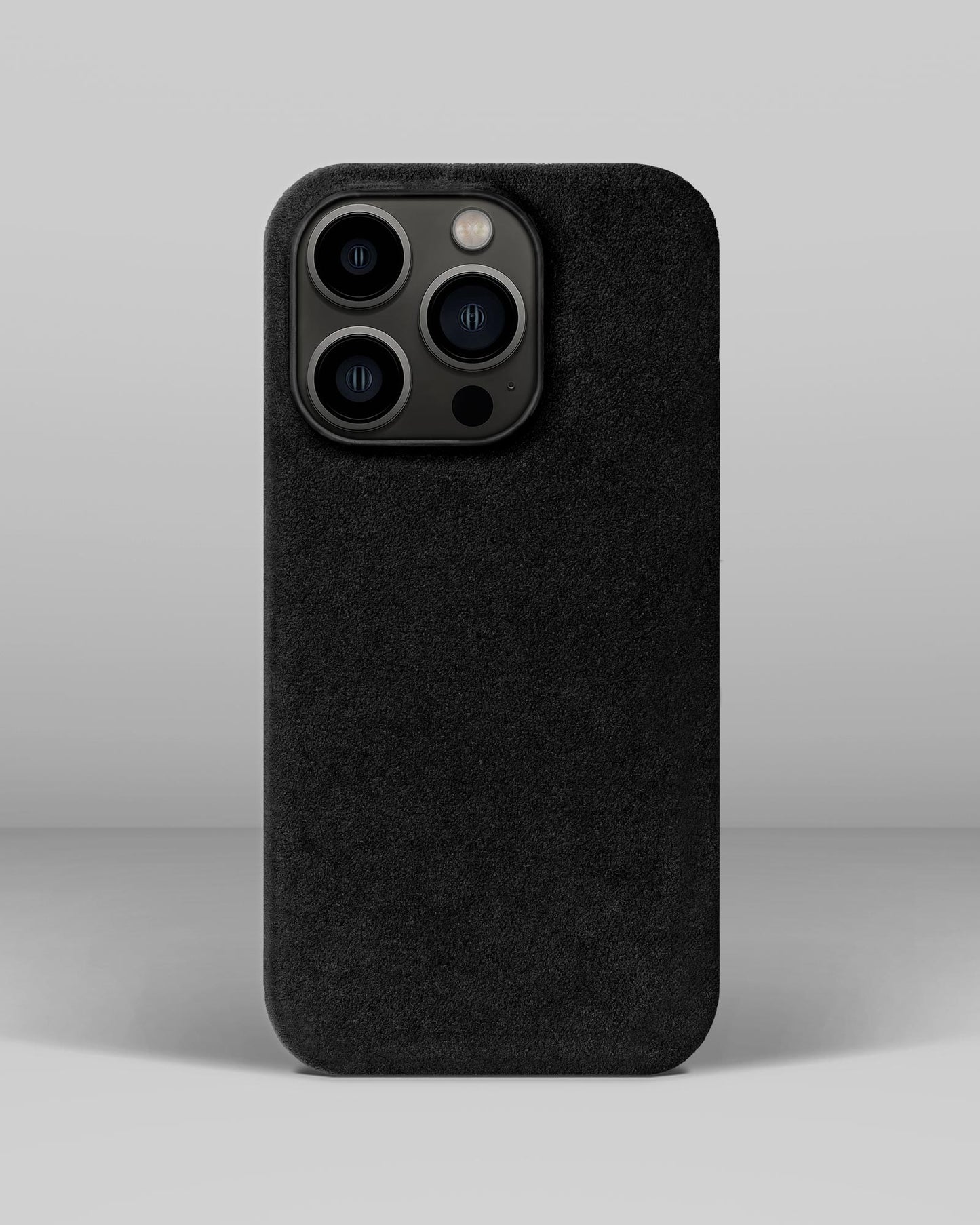 Black Alcantara Case for iPhone 13 Pro