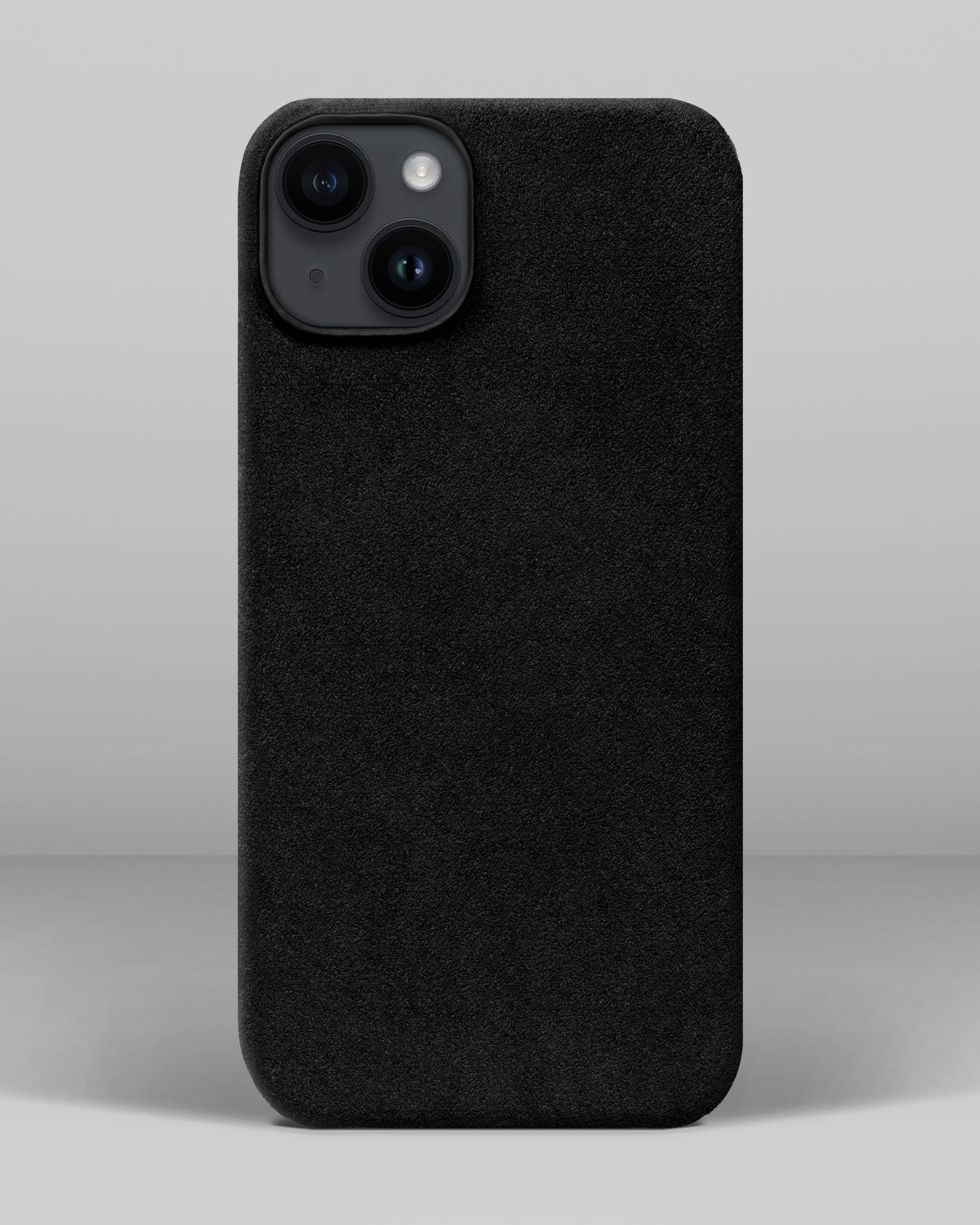 Black Alcantara Case for iPhone 14 Plus