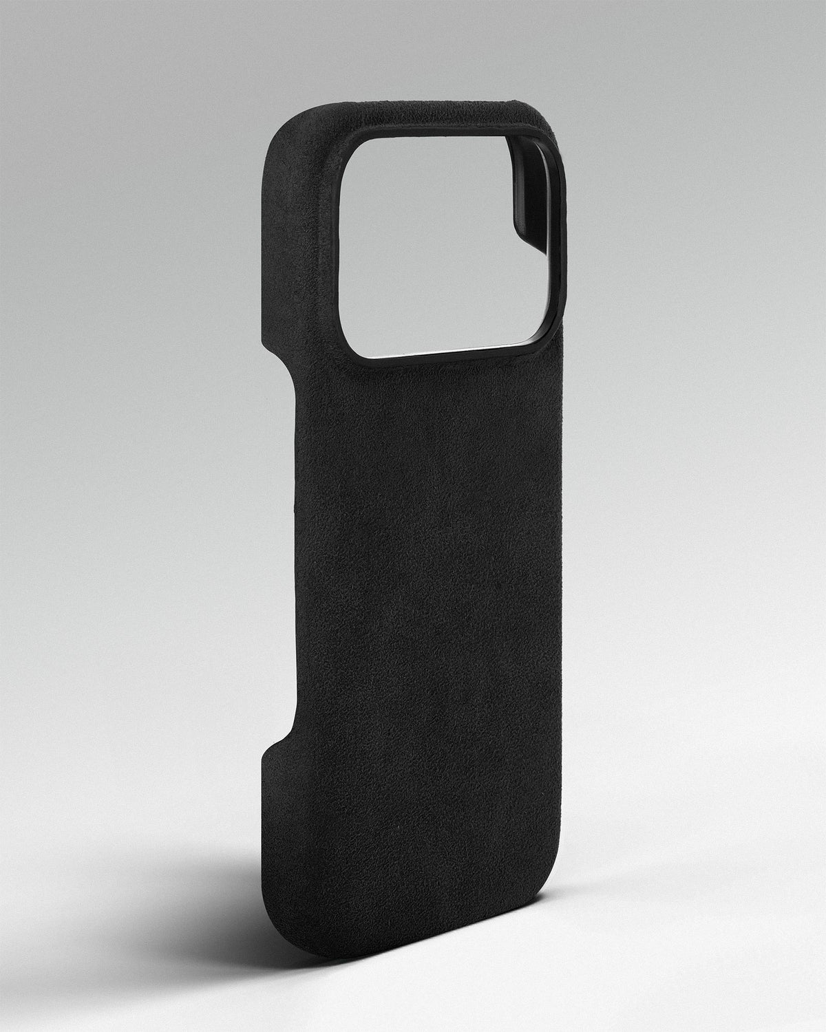 Black Alcantara Case for iPhone 18 Pro Max