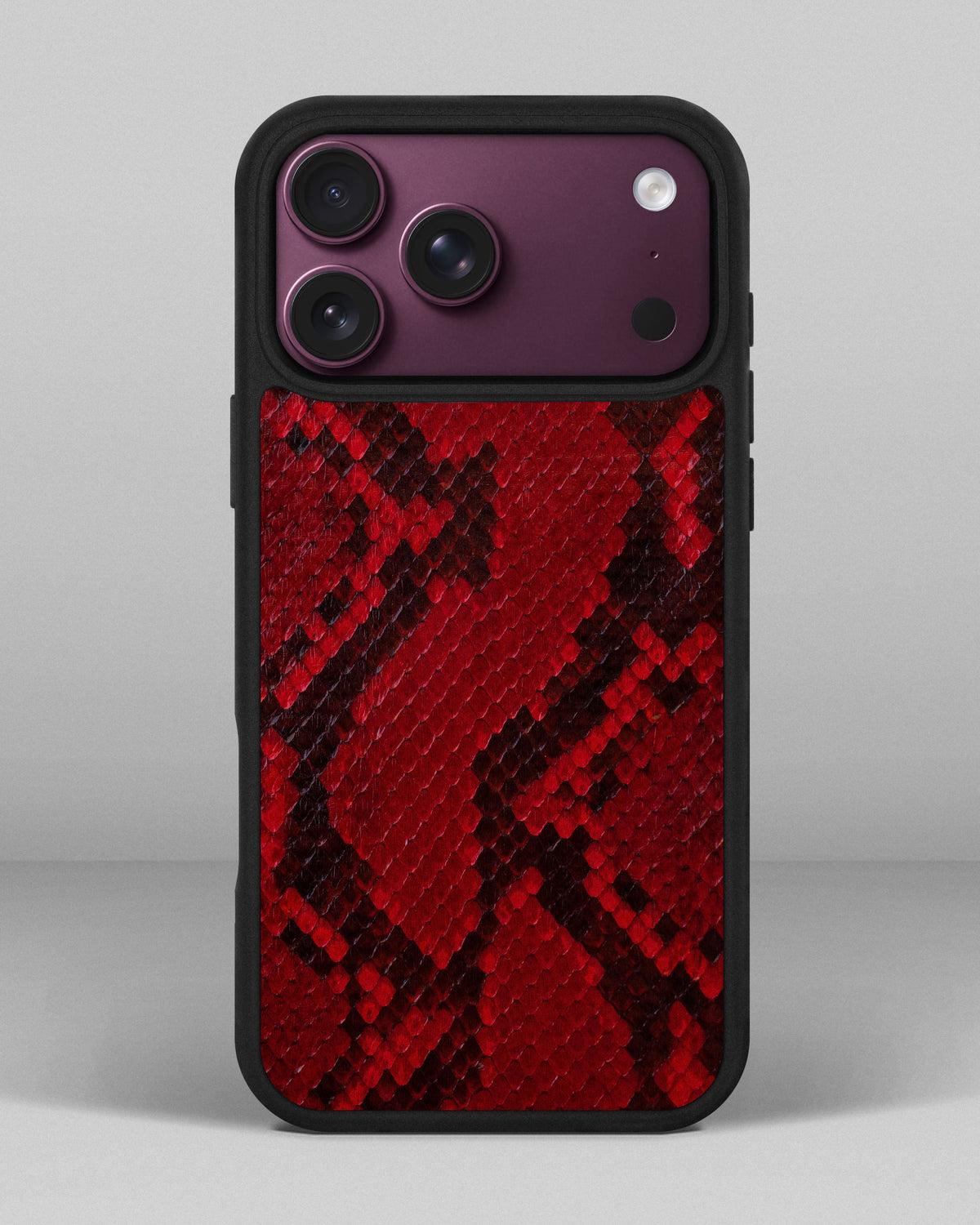 Red Python Skin Sport Case for iPhone 18 Pro Max