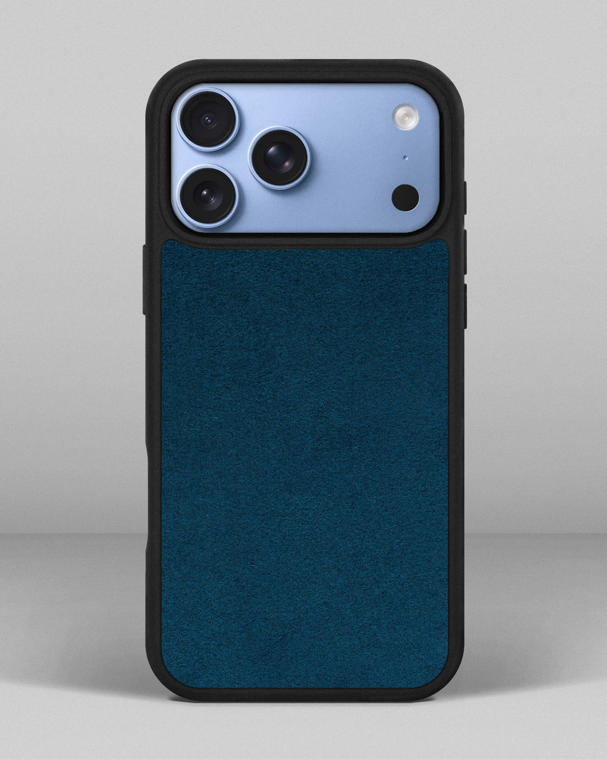 Navy Blue Leather Sport Case for iPhone 18 Pro Max