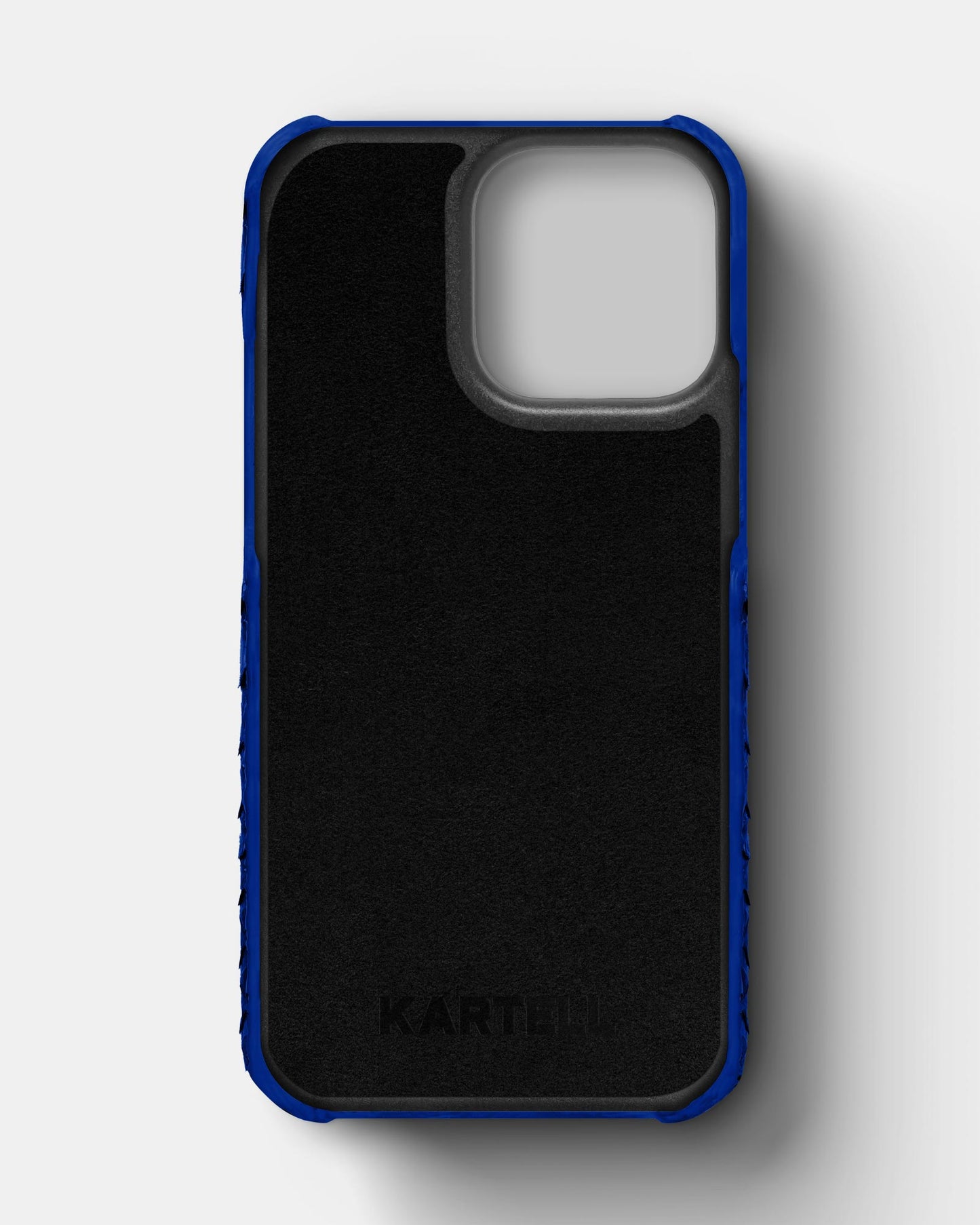 Genuine Blue Python Leather Case for iPhone 15