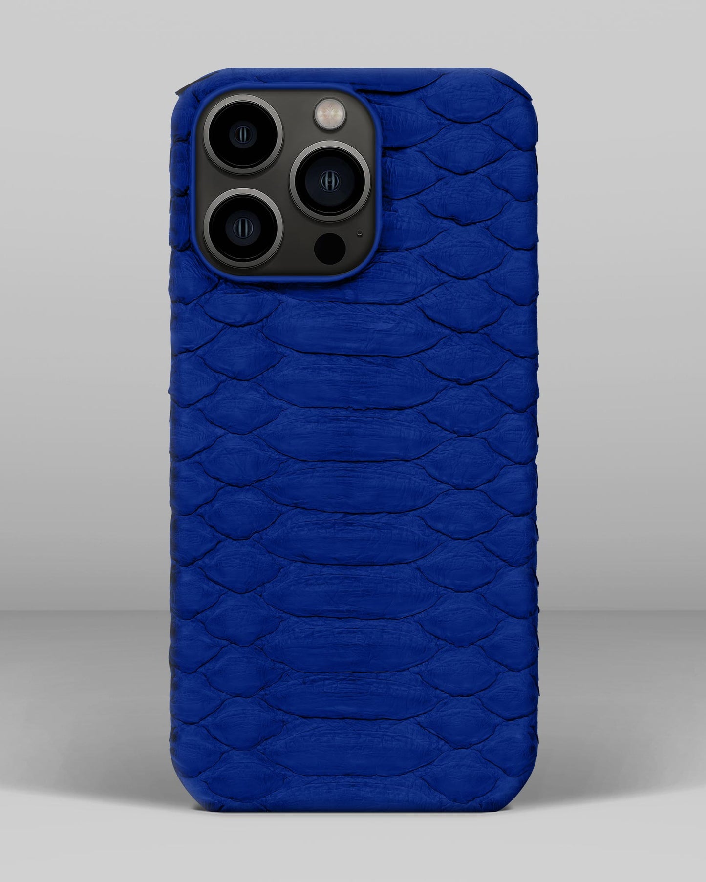 Genuine Blue Python Leather Case for iPhone 13 Pro Max