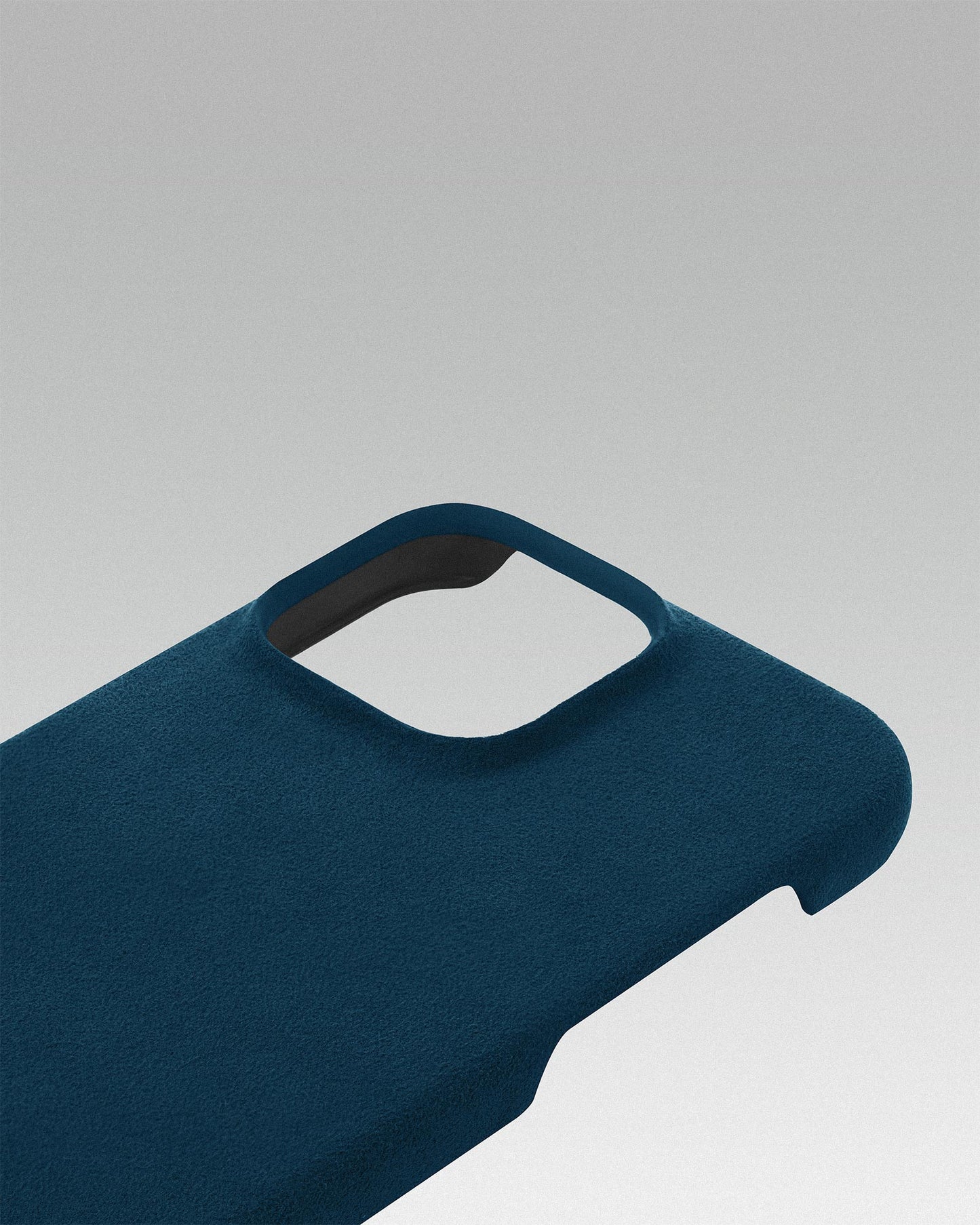 Blue Alcantara Case for iPhone 16 Pro Max