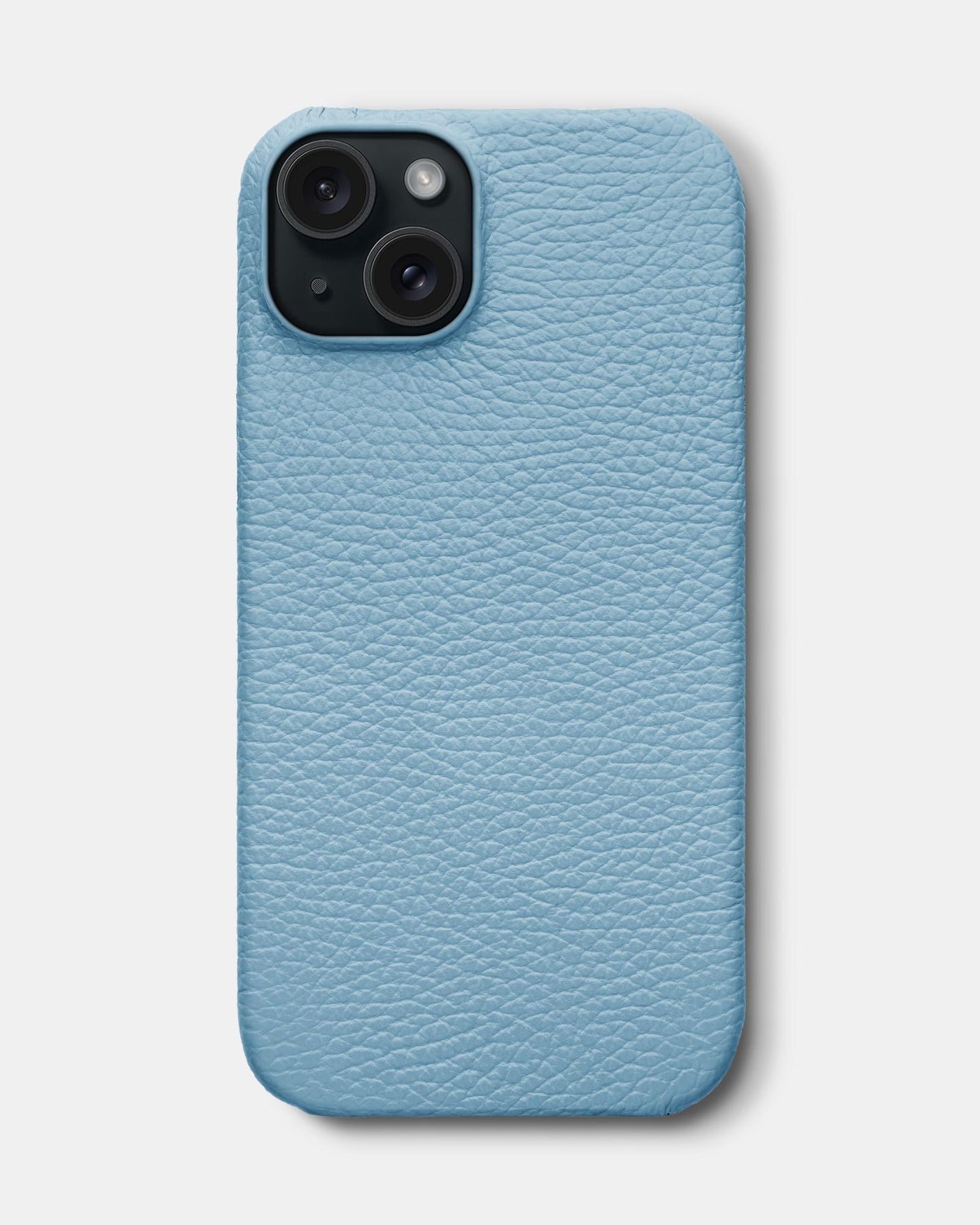 Blue Leather Case for iPhone 15 Plus