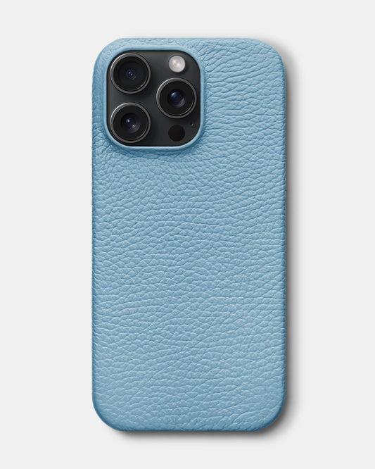 Blue Leather Case for iPhone 15 Pro Max