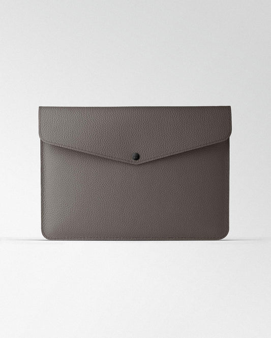Світло-сірий чохол з алькантари для MacBook